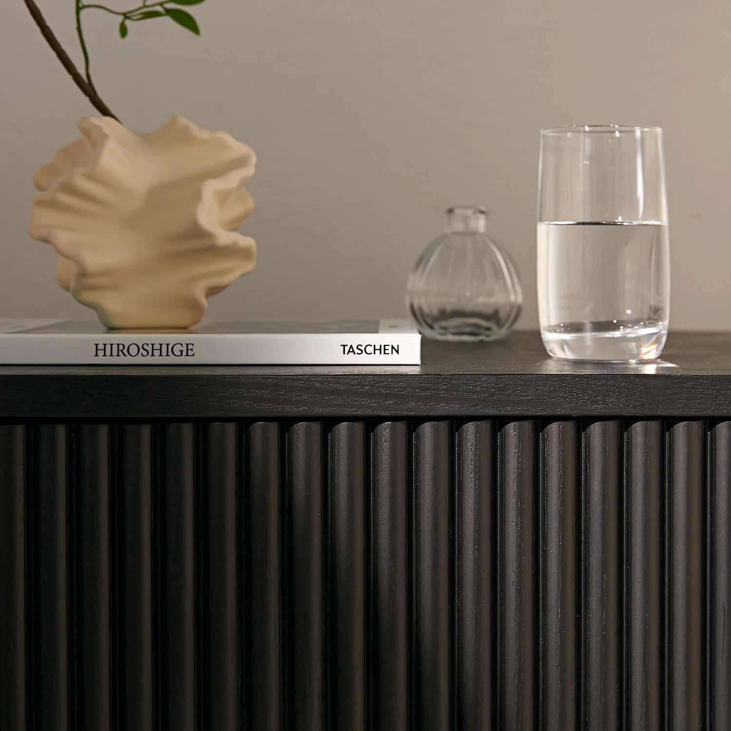 Maru 2-Drawer Bedside Table, Black - Image 5