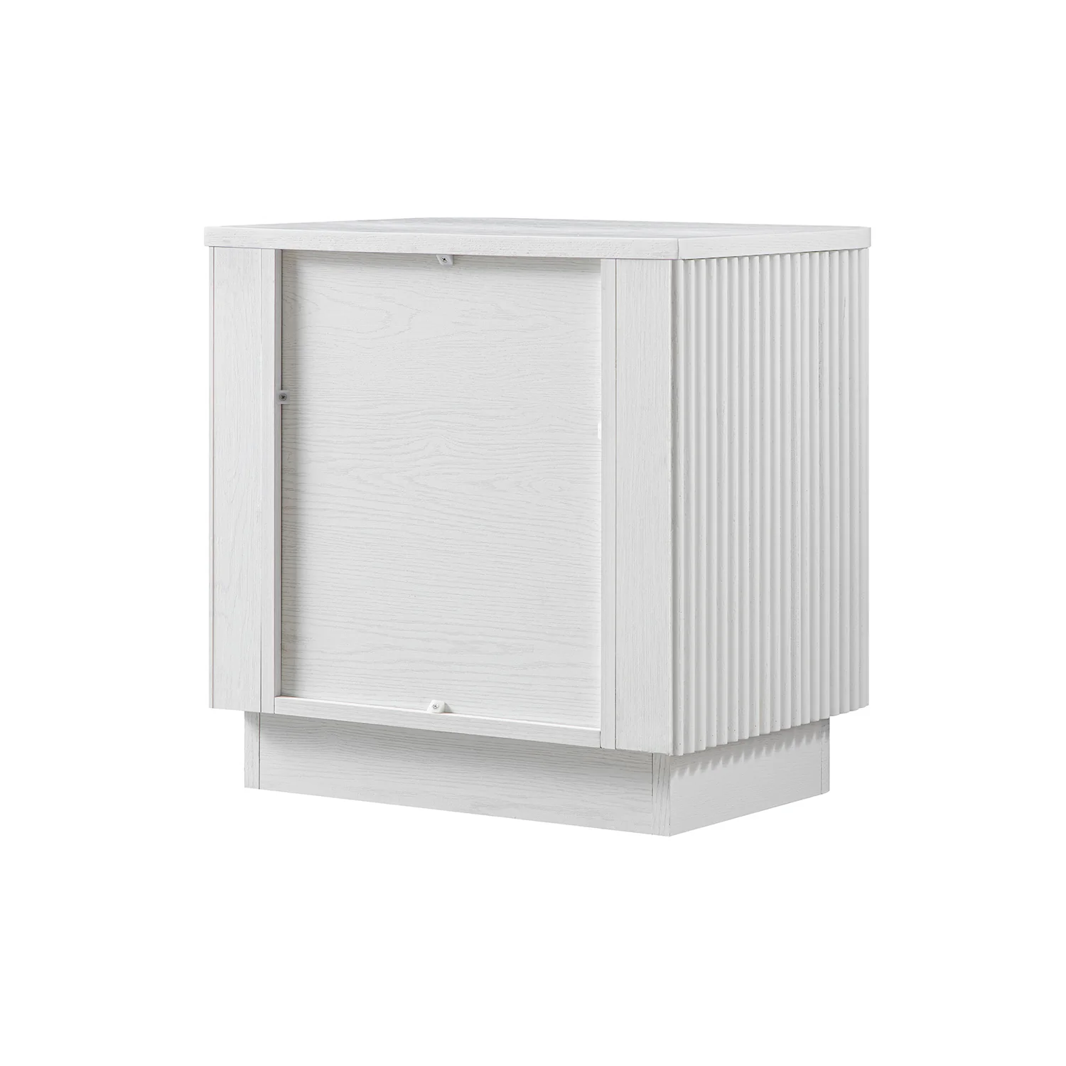 Maru 2-Drawer Bedside Table, Washed White - Image 12