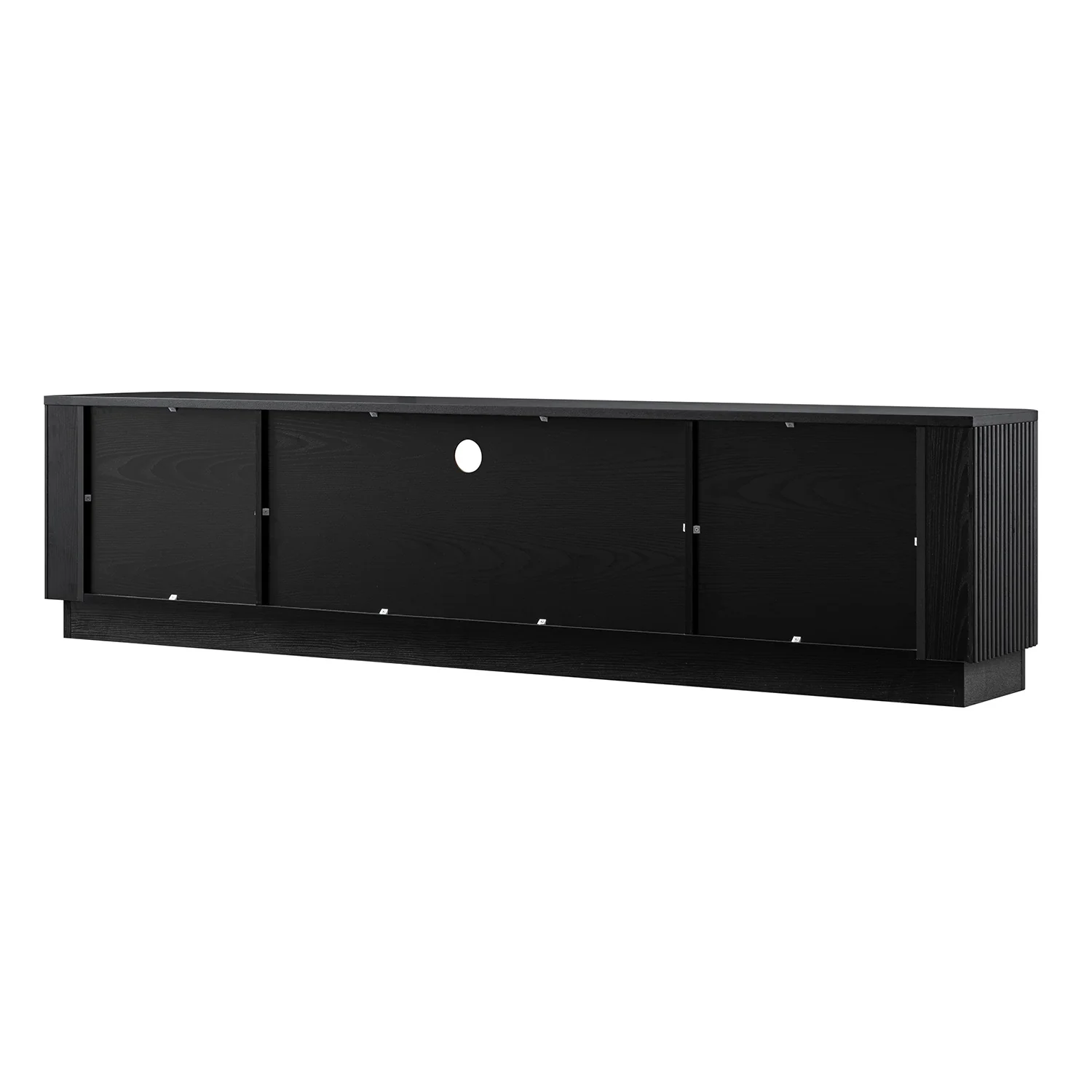 Maru 200cm Wide TV Unit with Drawers, Black - Image 13