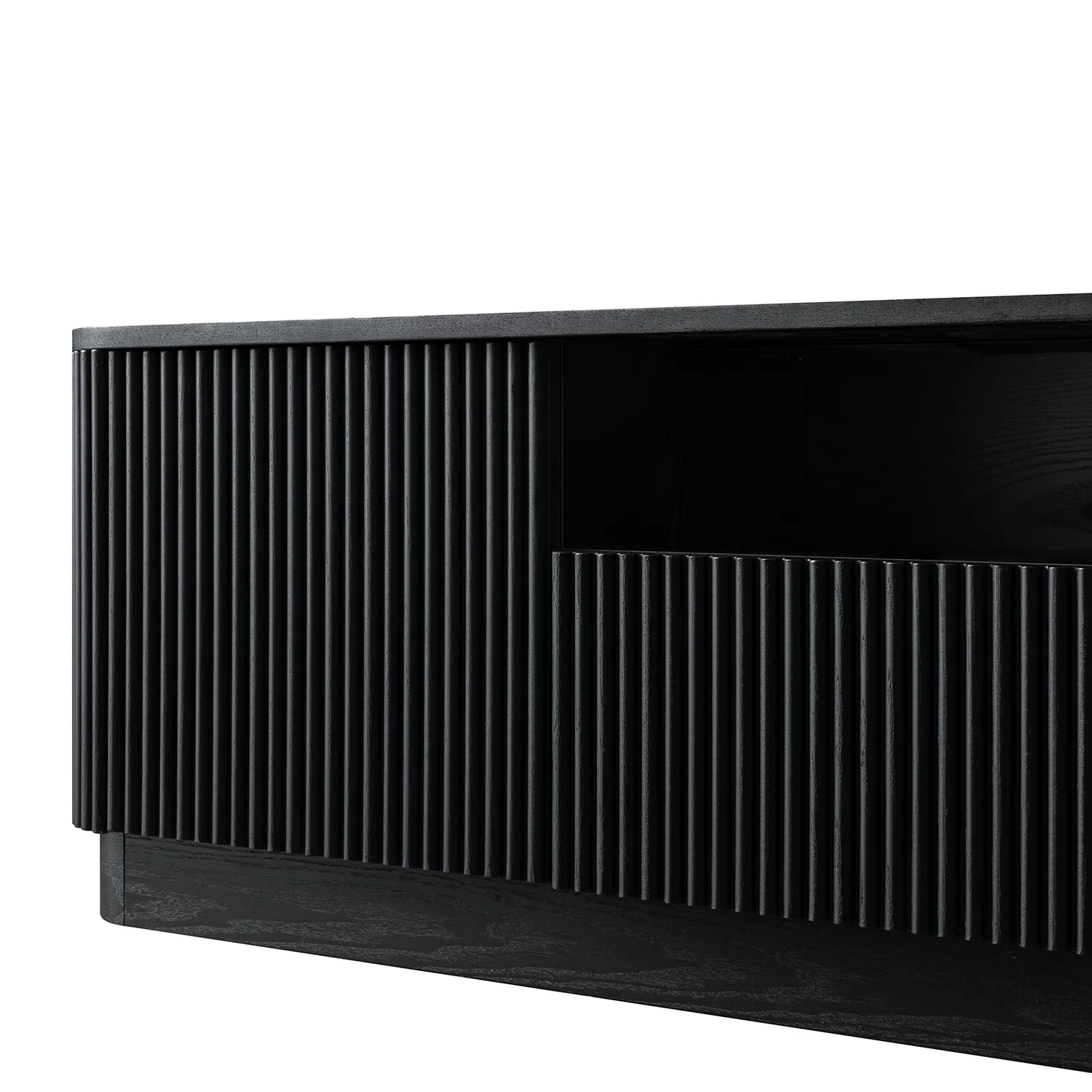 Maru 200cm Wide TV Unit with Drawers, Black - Image 14