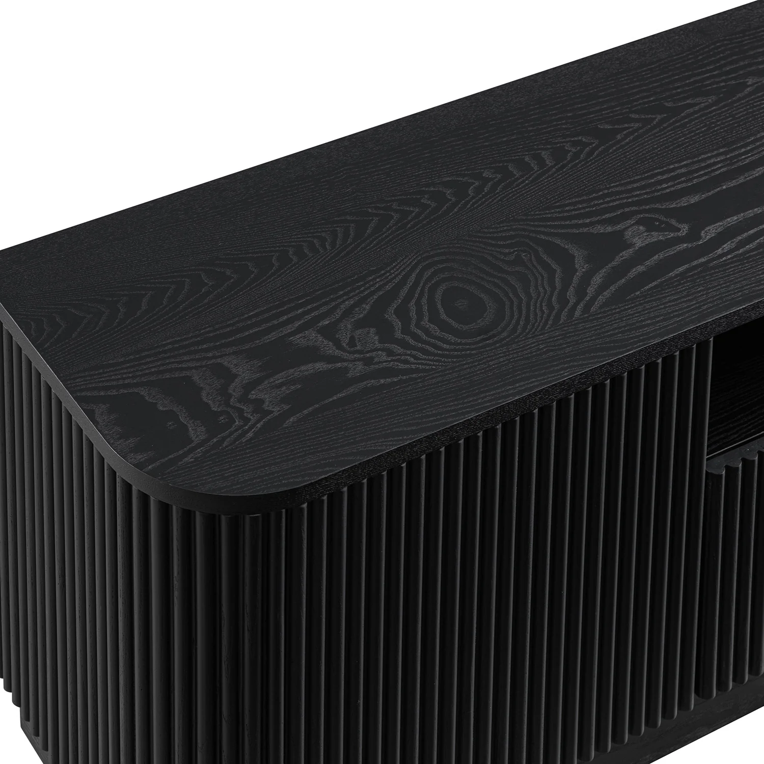 Maru 200cm Wide TV Unit with Drawers, Black - Image 16