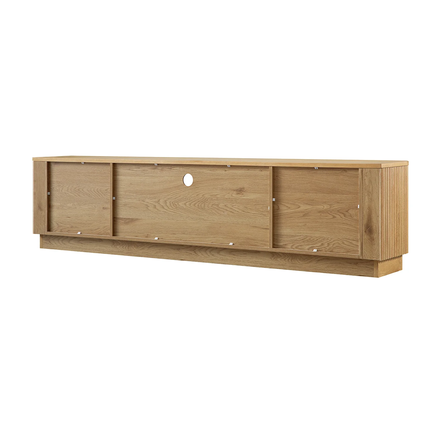 Maru 200cm Wide TV Unit with Drawers, Oak - Image 16