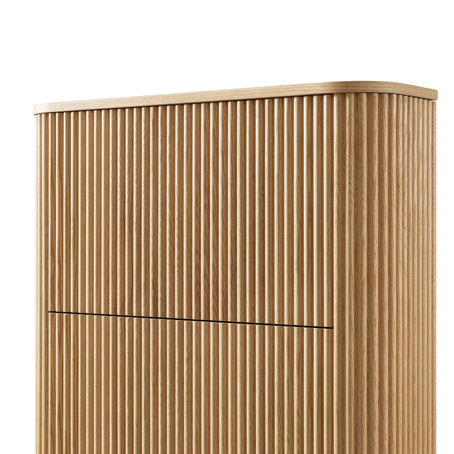Maru 3-Door Shoe Storage Cabinet, Oak - Image 15