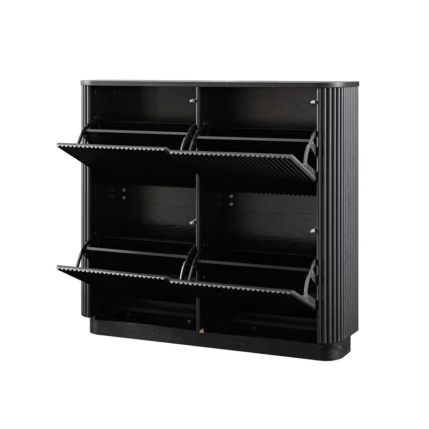 Maru 4-Door Shoe Storage Cabinet, Black - Image 11