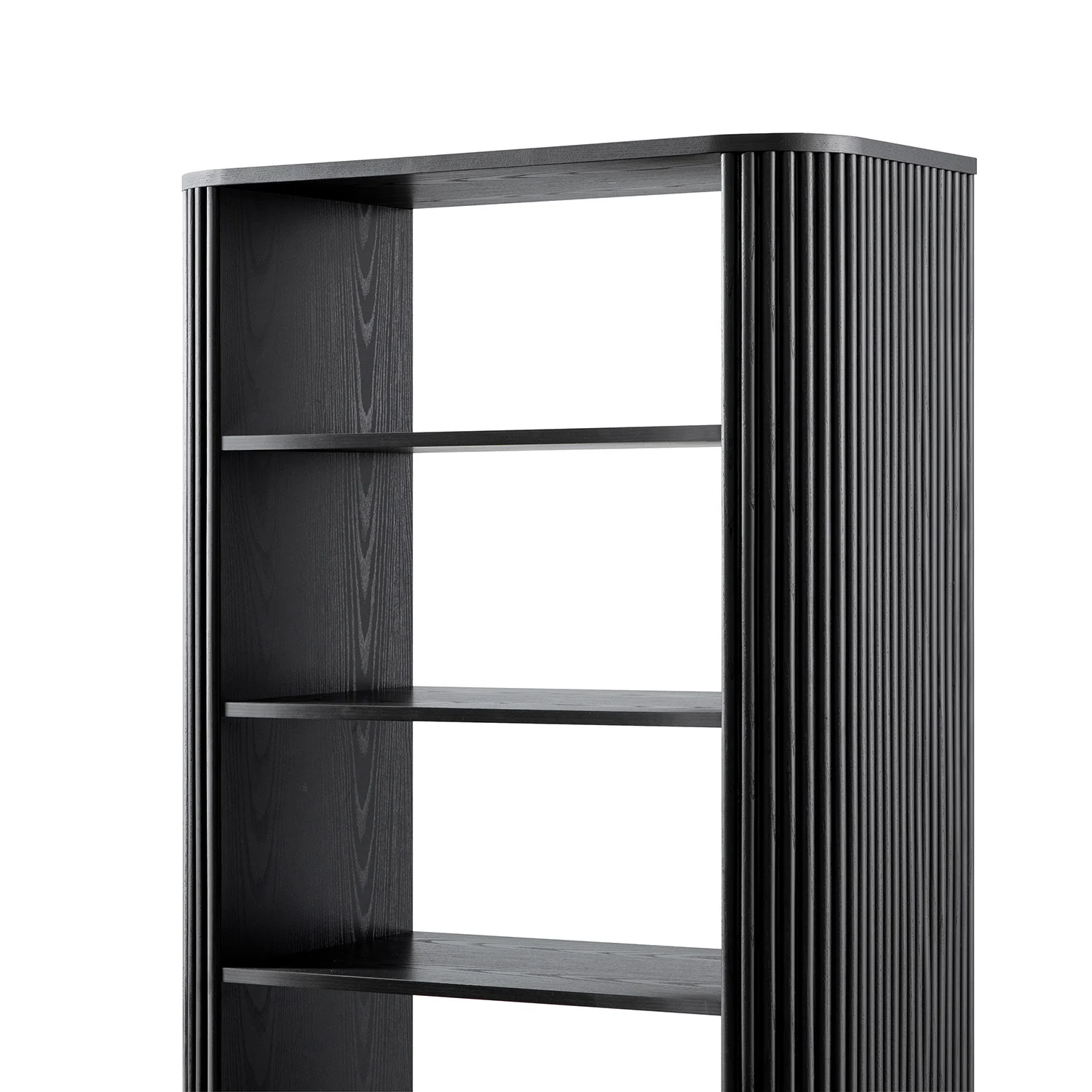 Maru Bookcase with Cabinet, Black - Image 15