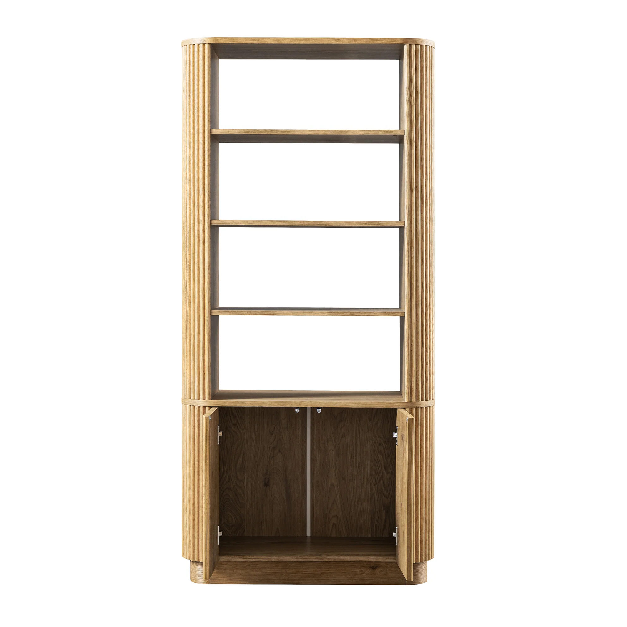Maru Bookcase with Cabinet, Oak - Image 10