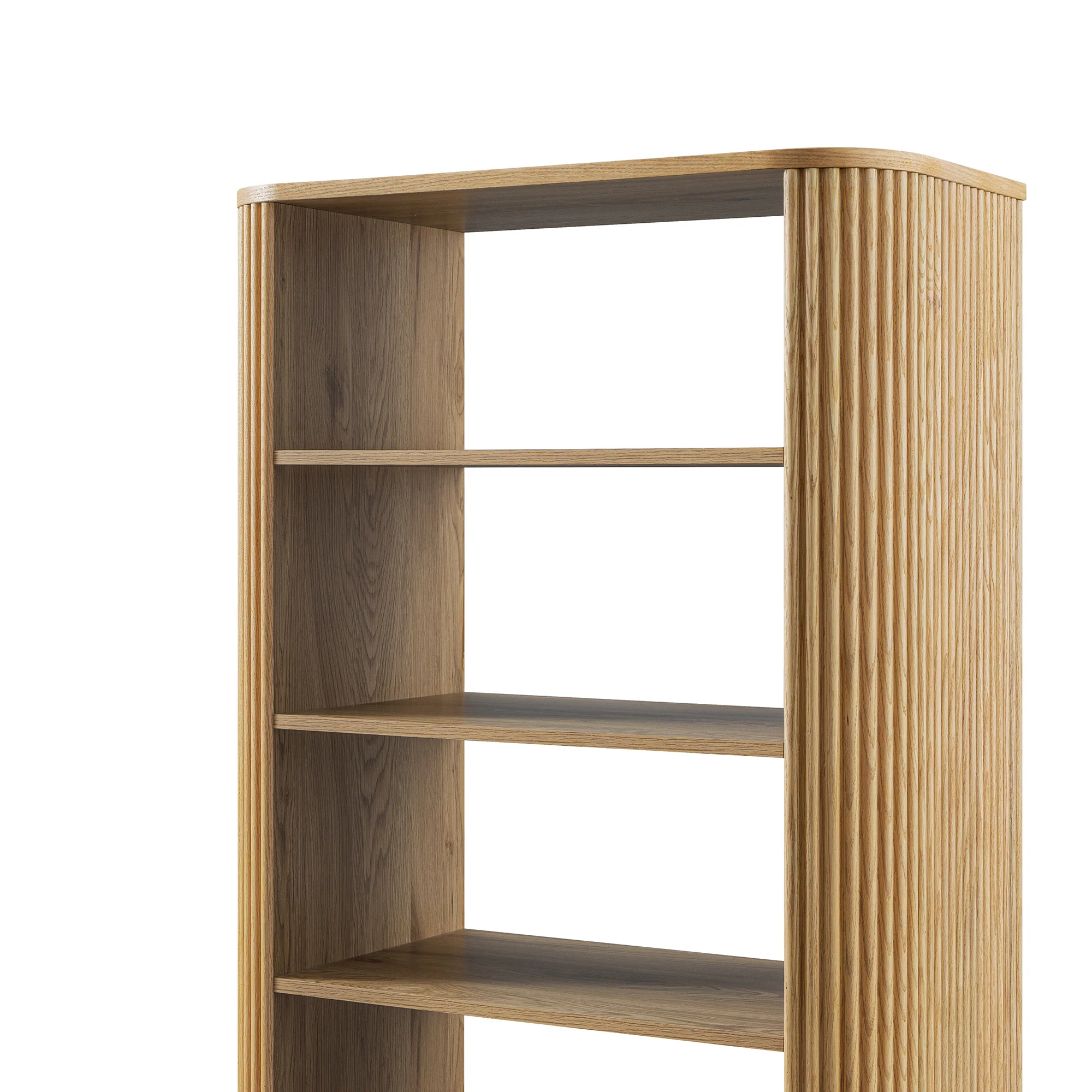 Maru Bookcase with Cabinet, Oak - Image 15