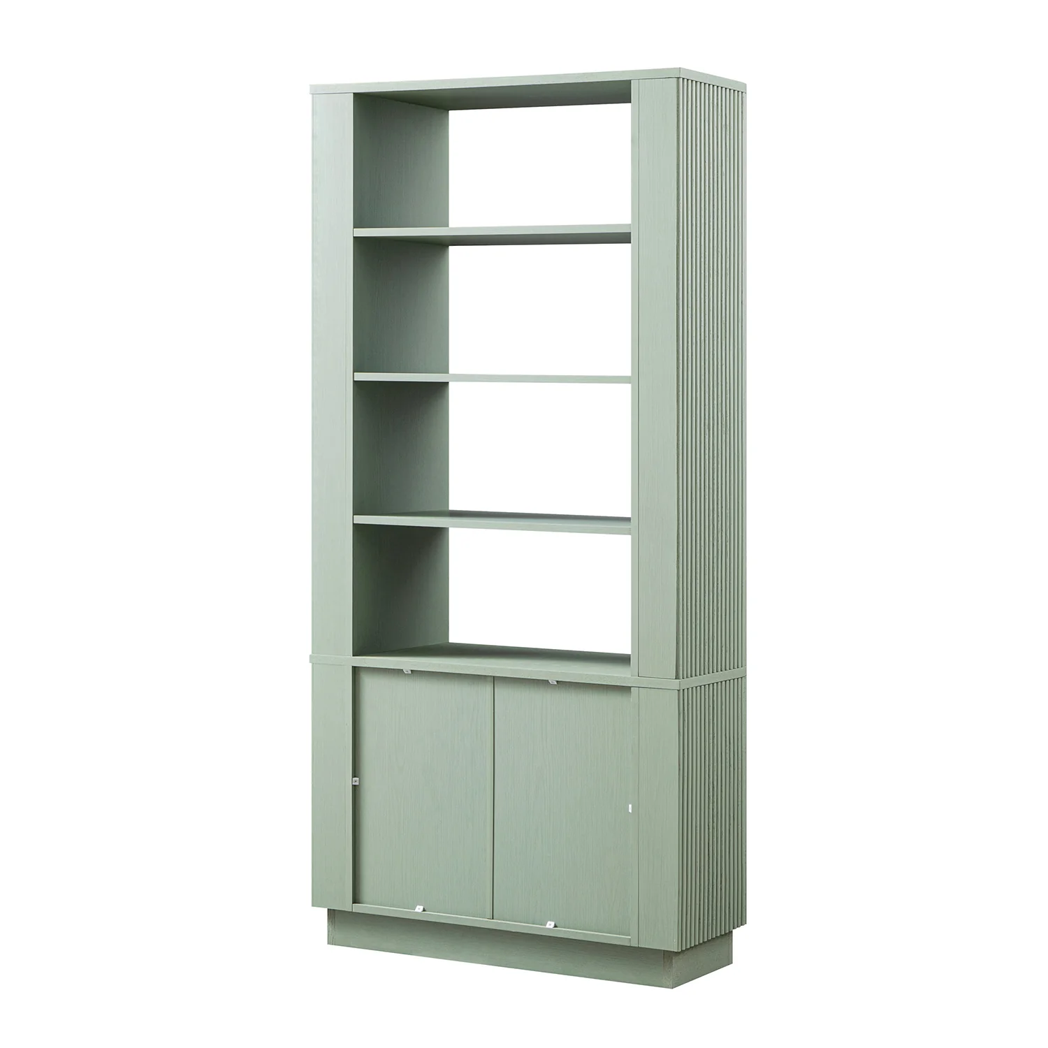 Maru Bookcase with Cabinet, Sage Green - Image 13