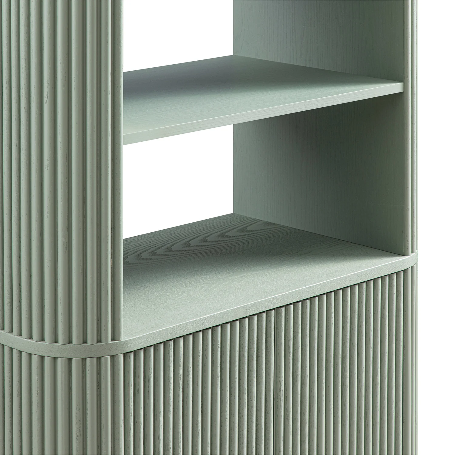 Maru Bookcase with Cabinet, Sage Green - Image 14