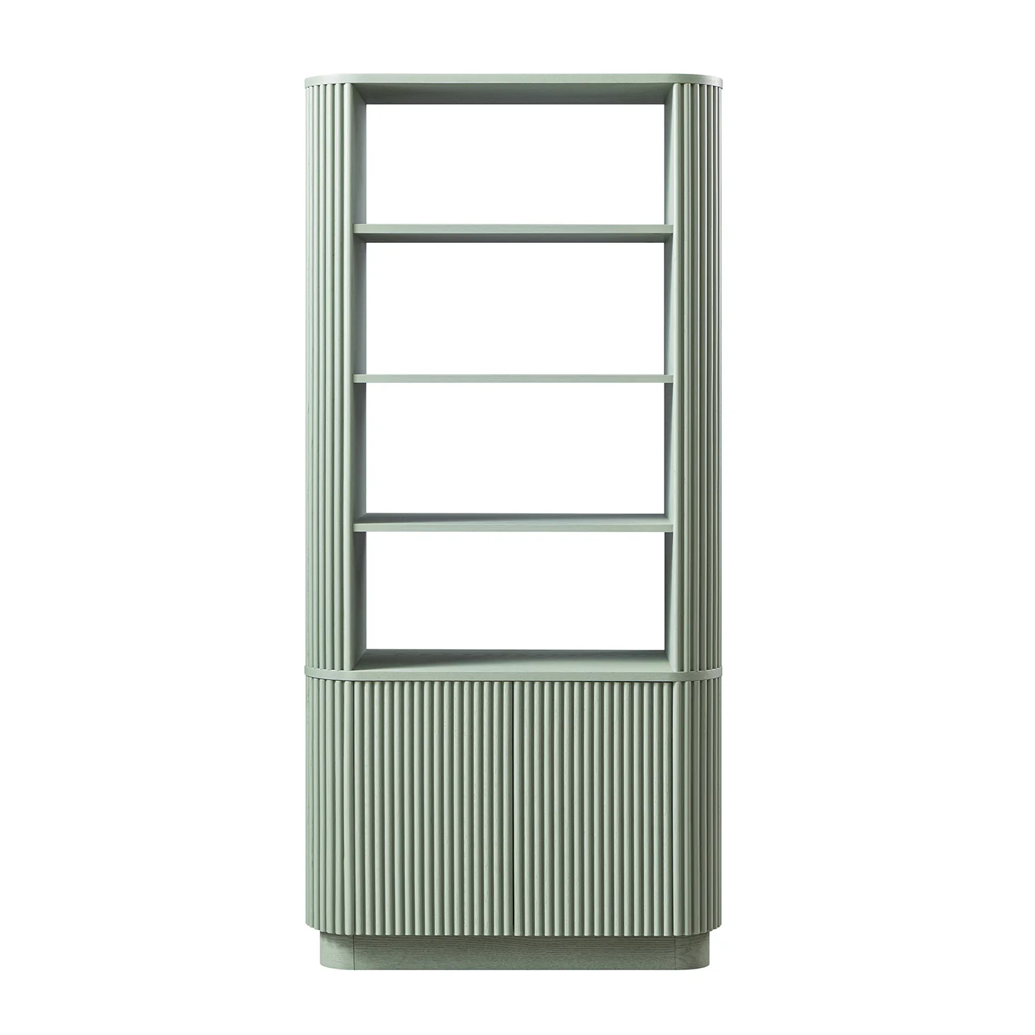 Maru Bookcase with Cabinet, Sage Green - Image 7