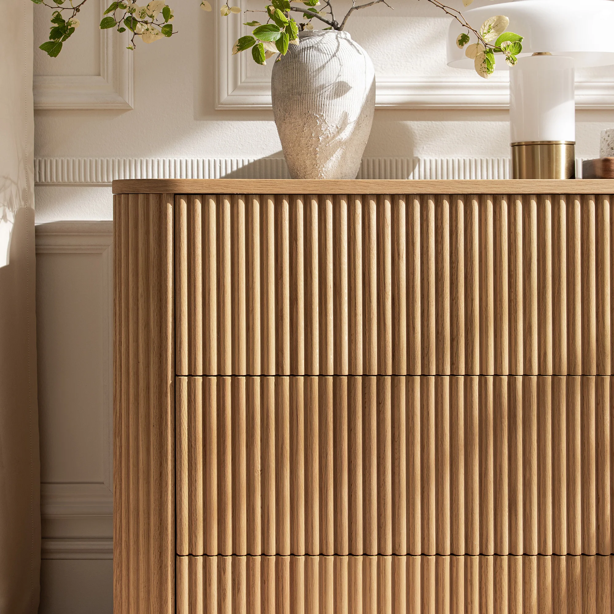 Maru Chest of 3 Drawers, Oak - Image 3