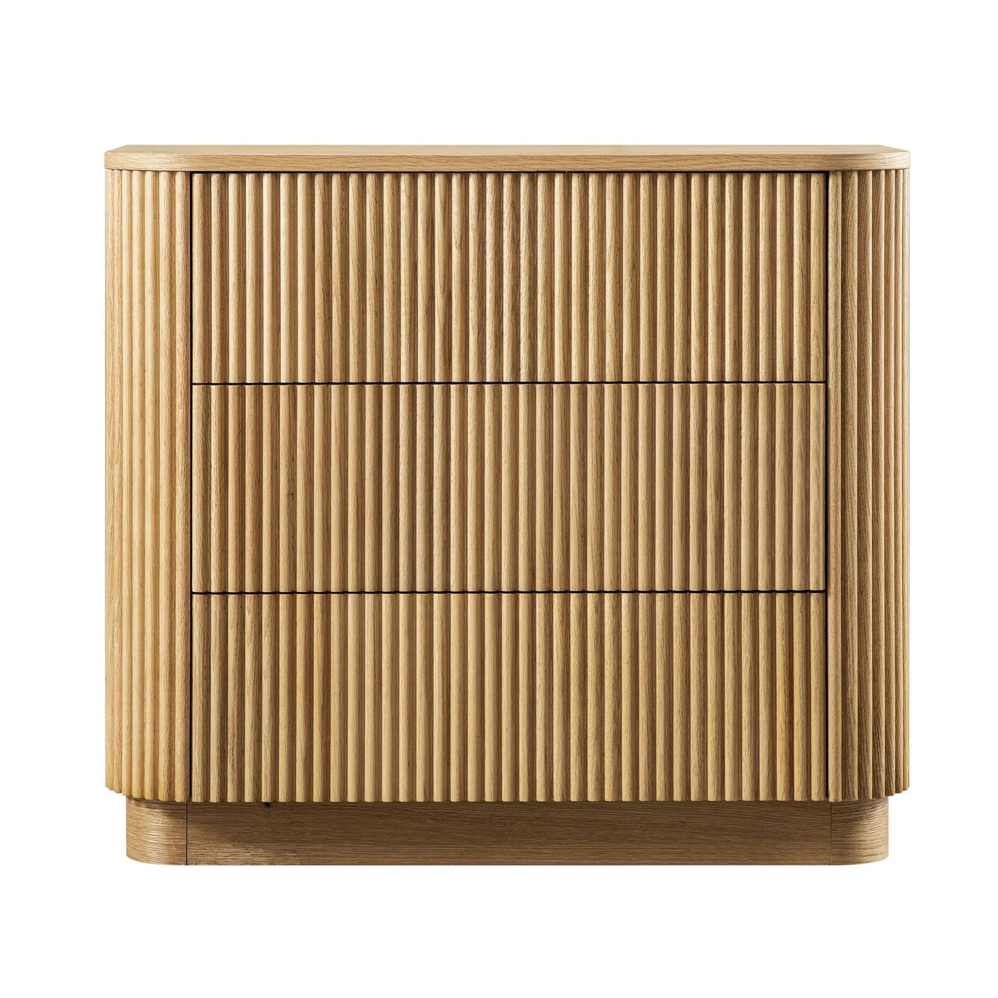 Maru Chest of 3 Drawers, Oak - Image 8