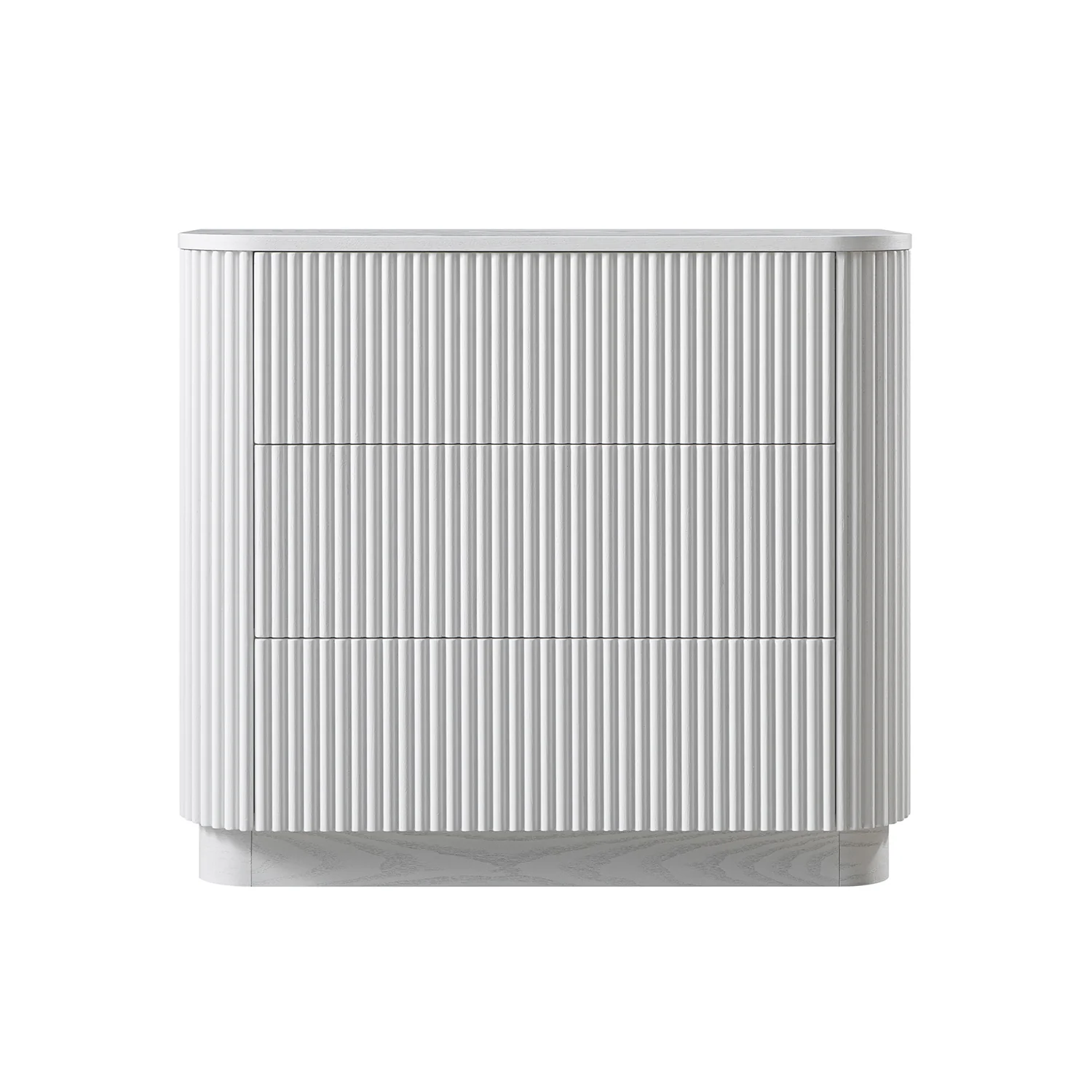 Maru Chest of 3 Drawers, Washed White - Image 8
