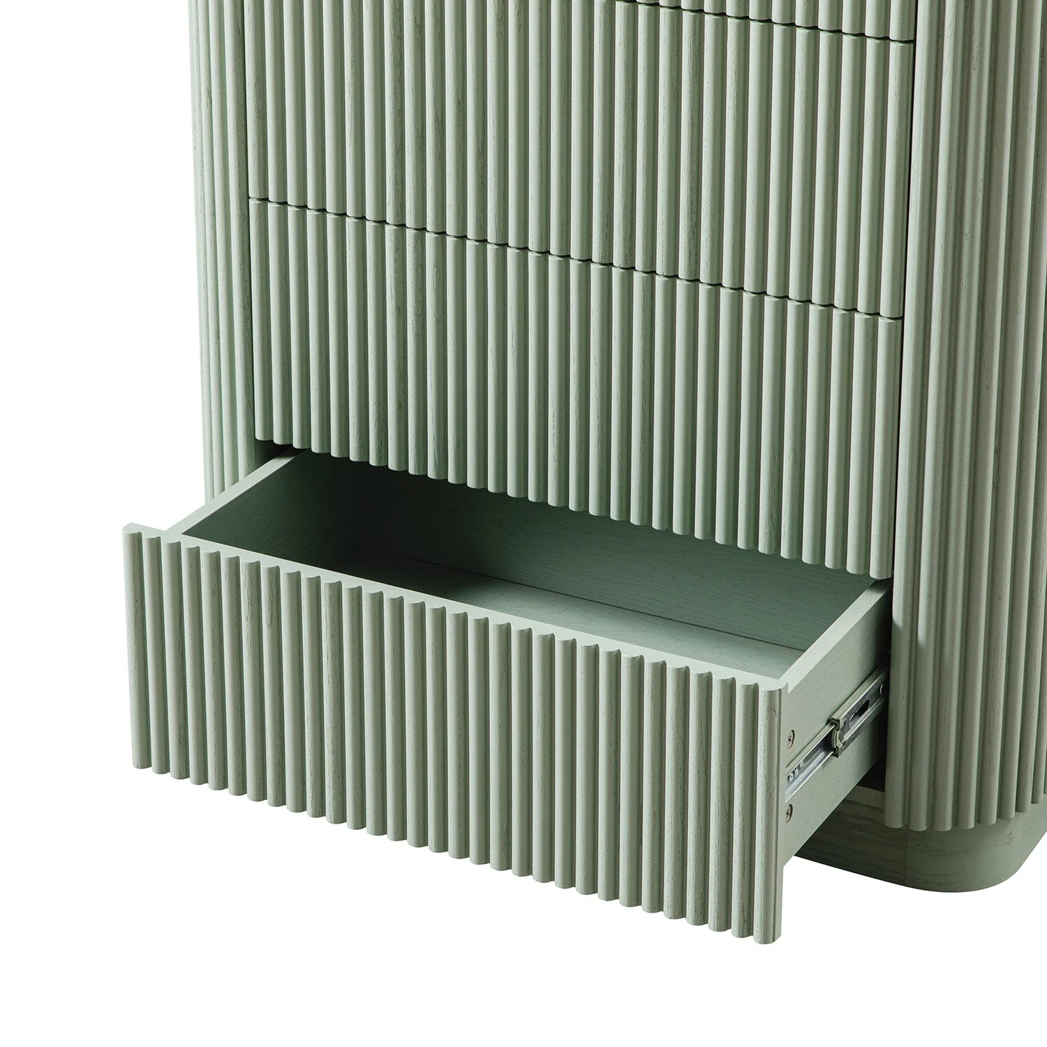 Maru Chest of 5 Drawers, Sage Green - Image 13
