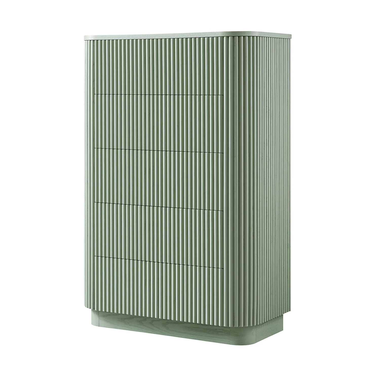 Maru Chest of 5 Drawers, Sage Green - Image 7
