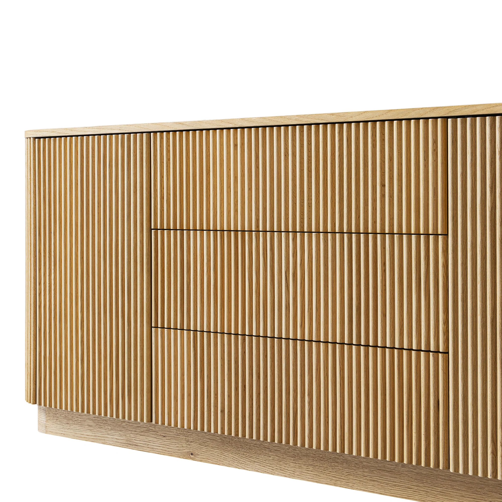 Maru Large 2-Door Sideboard with Drawers, Oak - Image 14