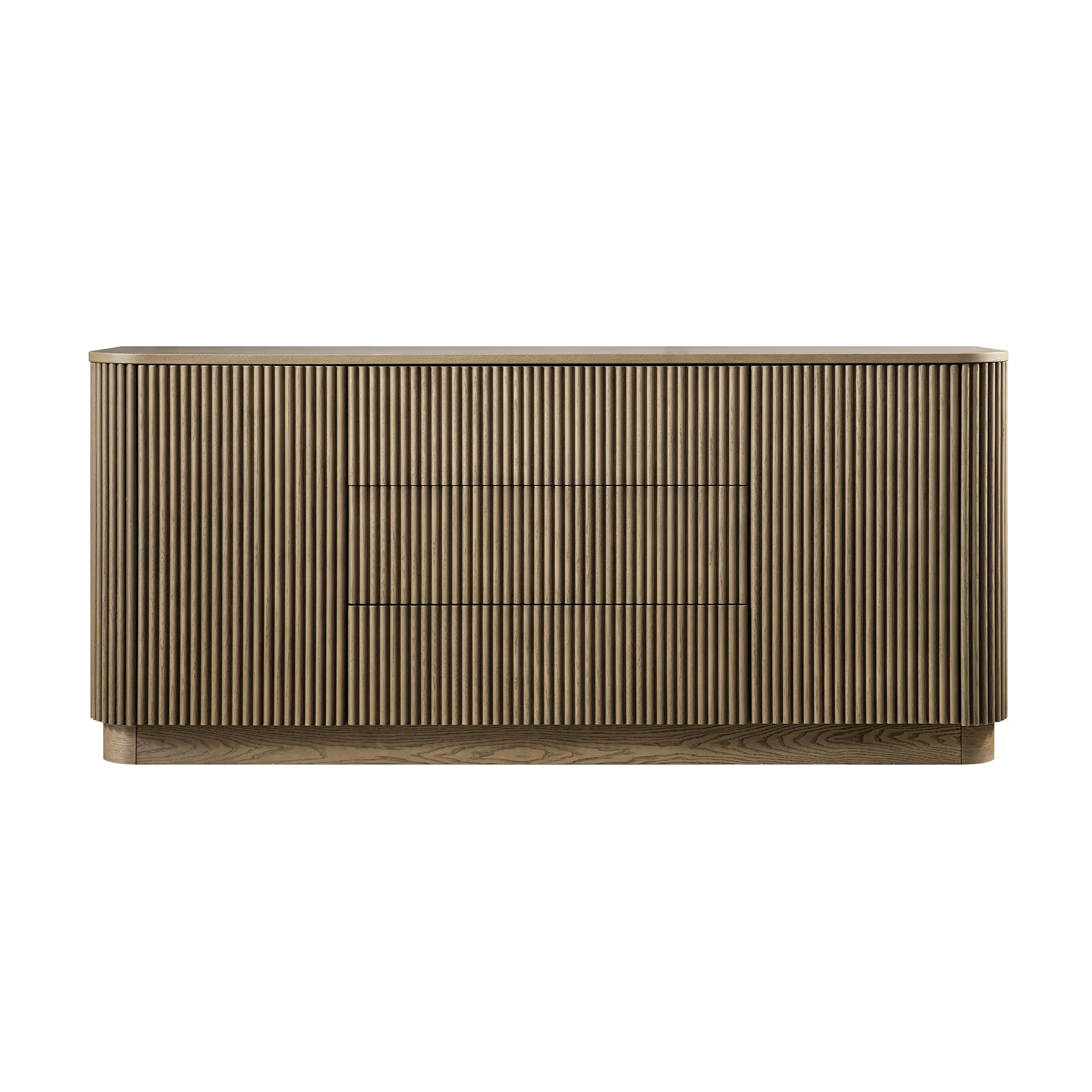 Maru Large 2-Door Sideboard with Drawers, Silver Oak - Image 8