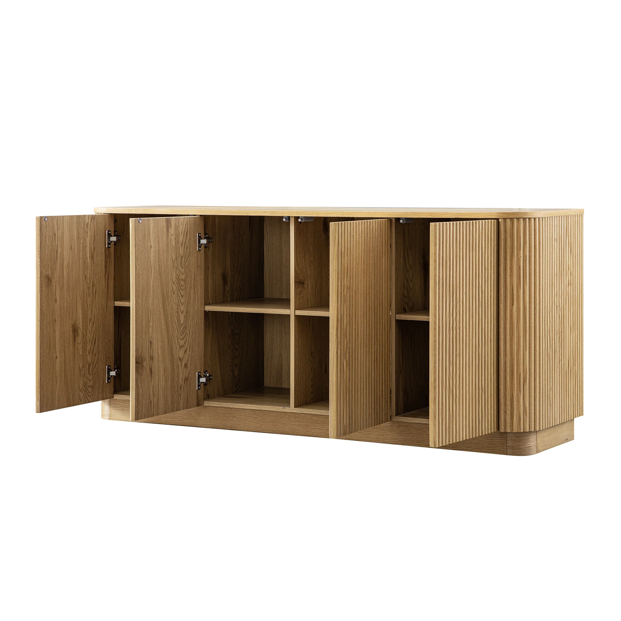 Maru Large 4-Door Sideboard, Oak - Image 12