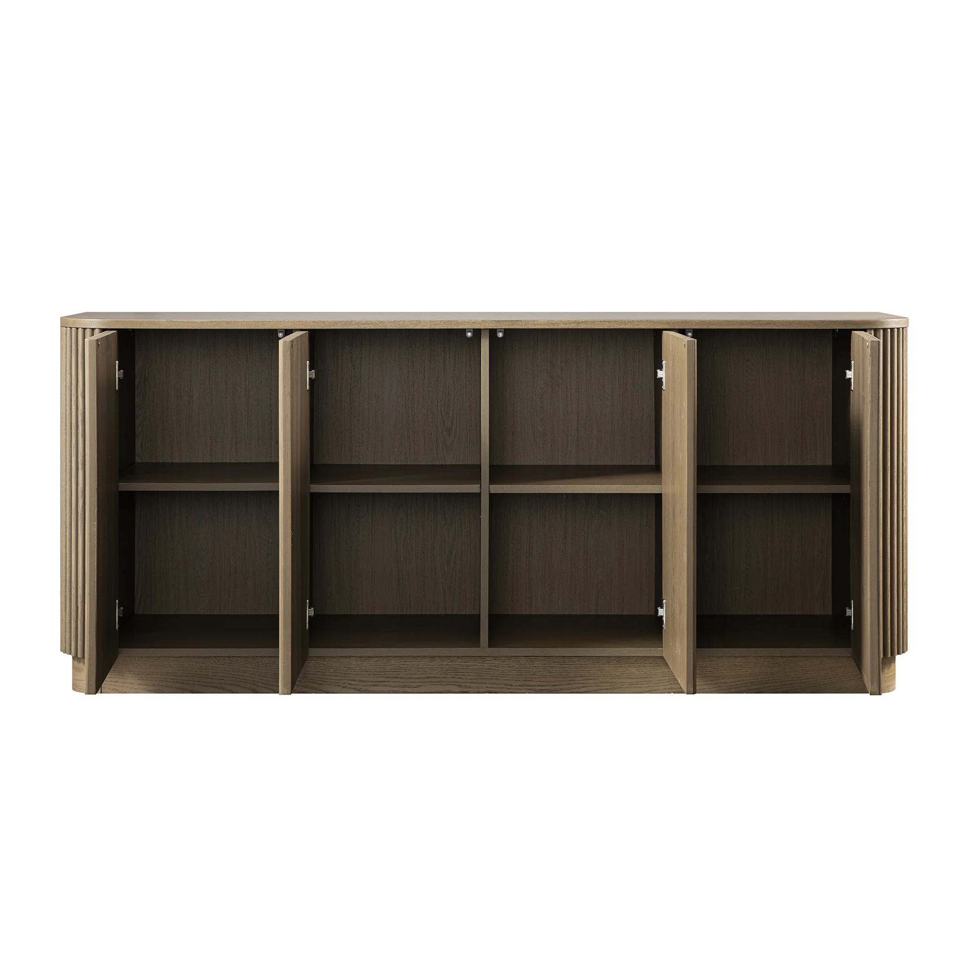 Maru Large 4-Door Sideboard, Silver Oak - Image 11