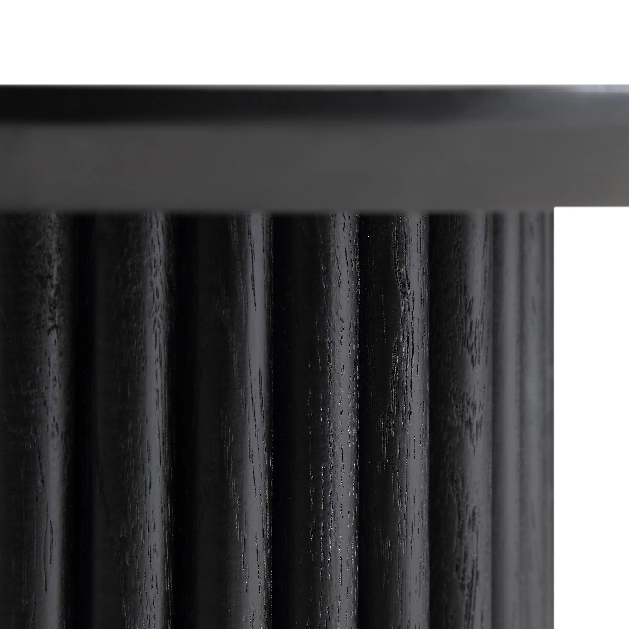 Maru Oak Round Side Table, Black - Image 8