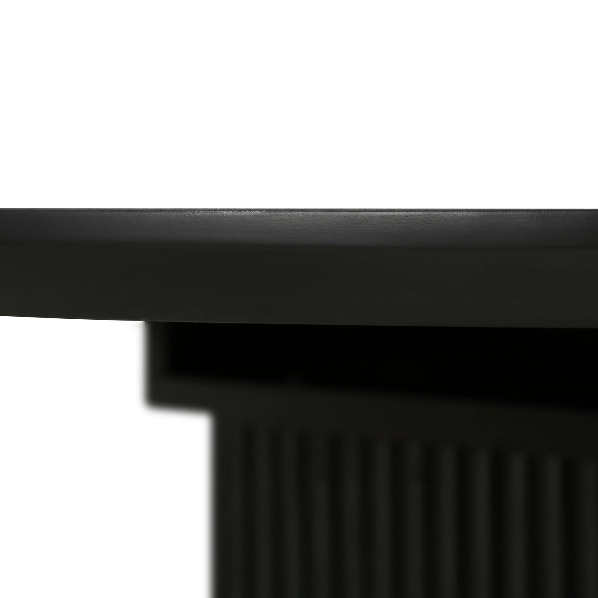 Maru Oval 6-8 Seater Extending Oak Pedestal Dining Table, Black - Image 16