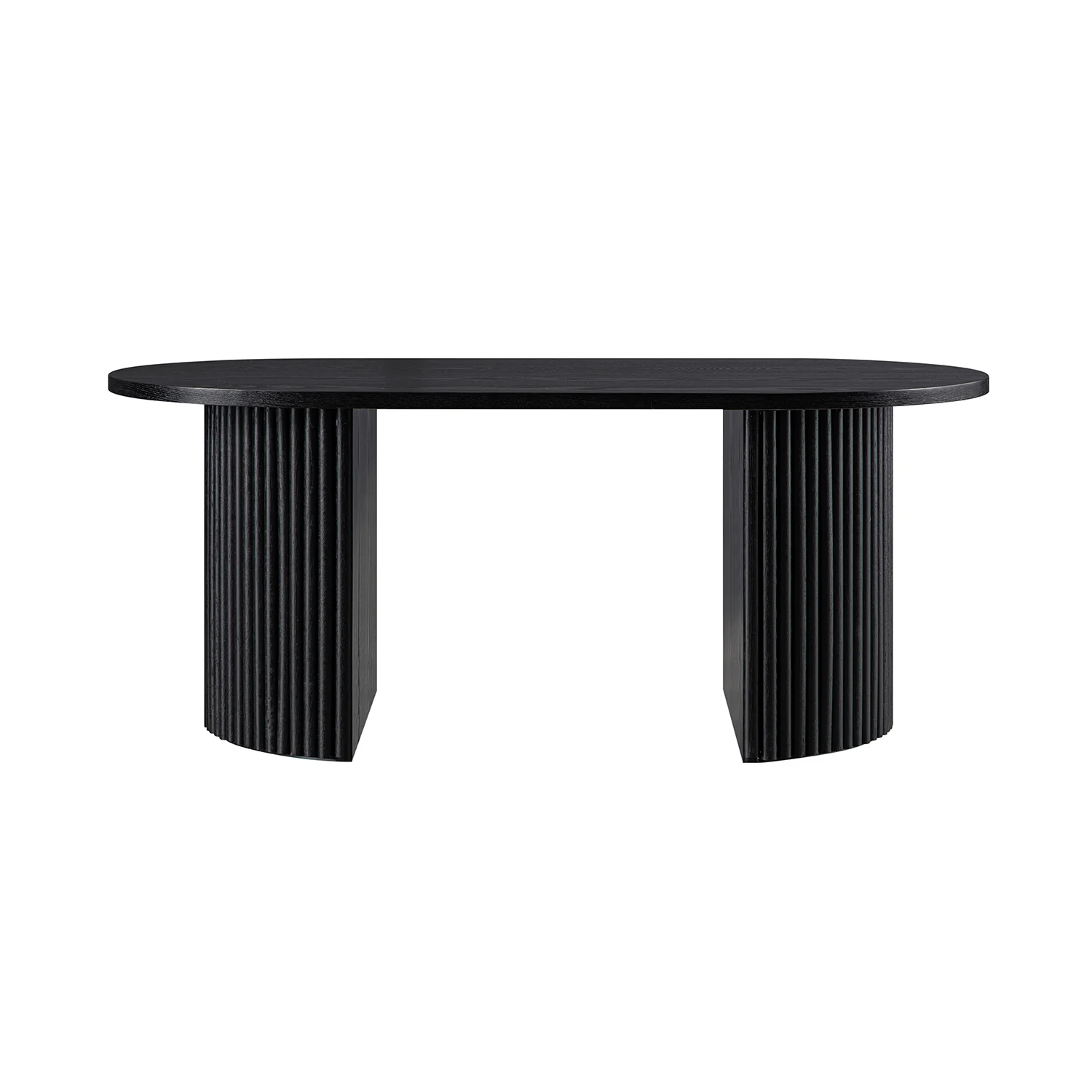 Maru Oval Coffee Table, Black - Image 6