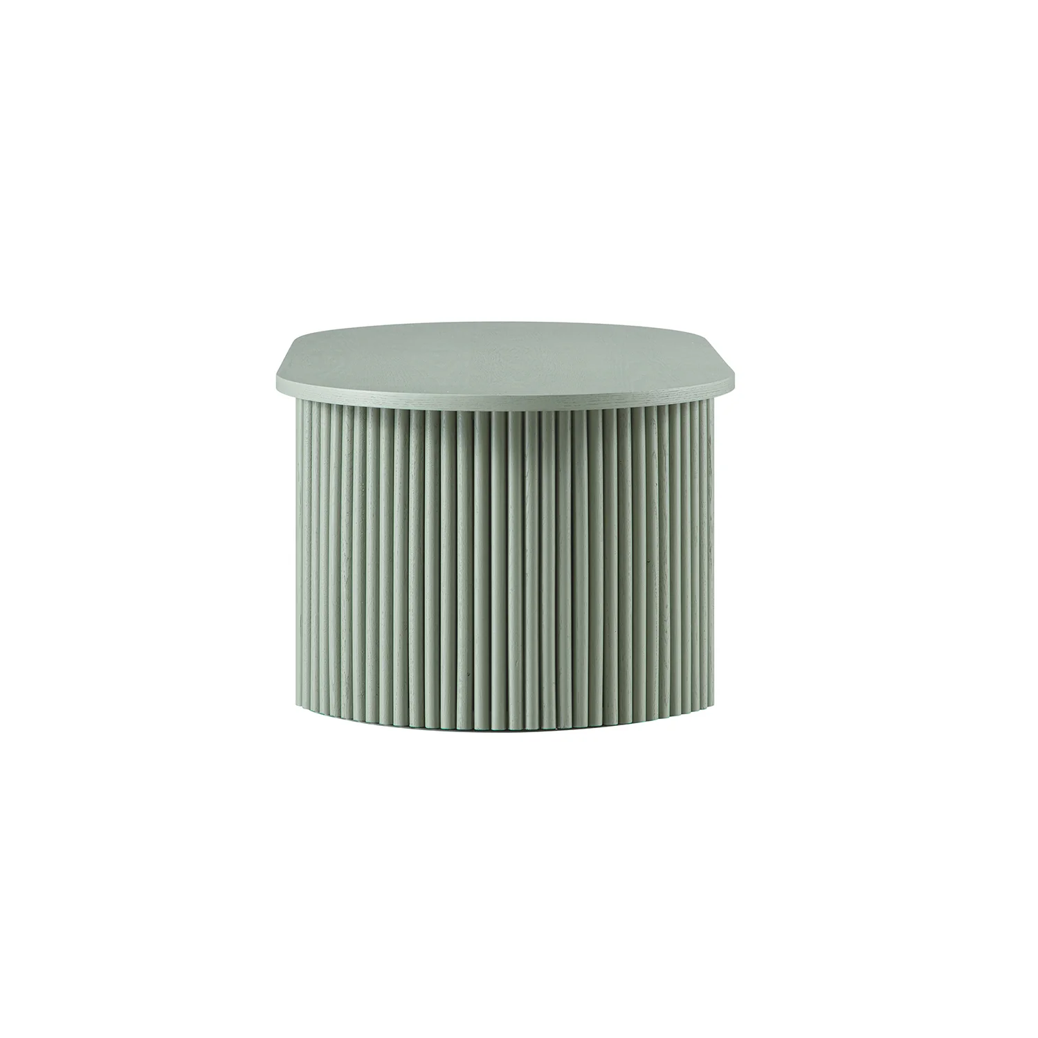 Maru Oval Coffee Table, Sage Green - Image 10
