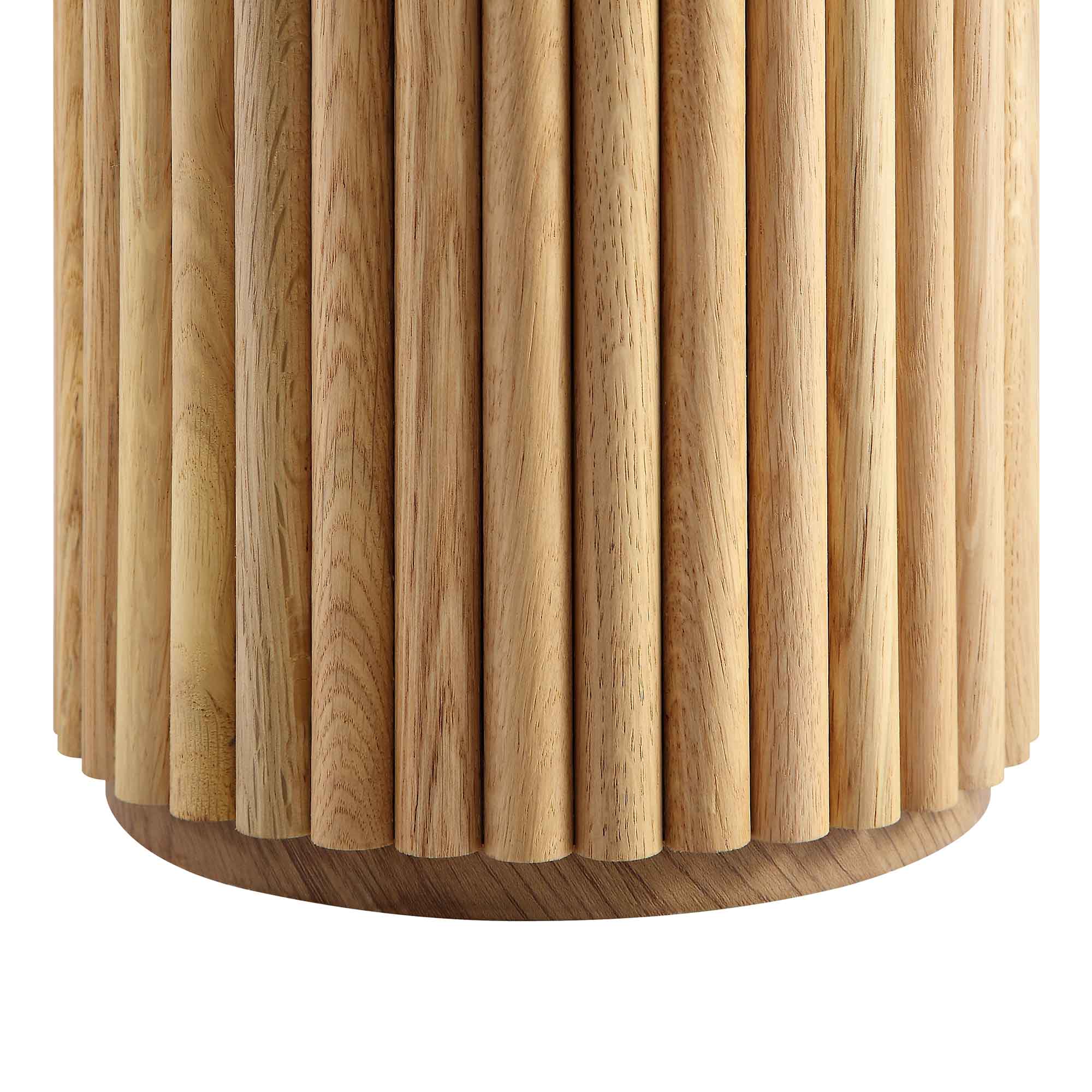Maru Oak Round Side Table, Oak - Image 10