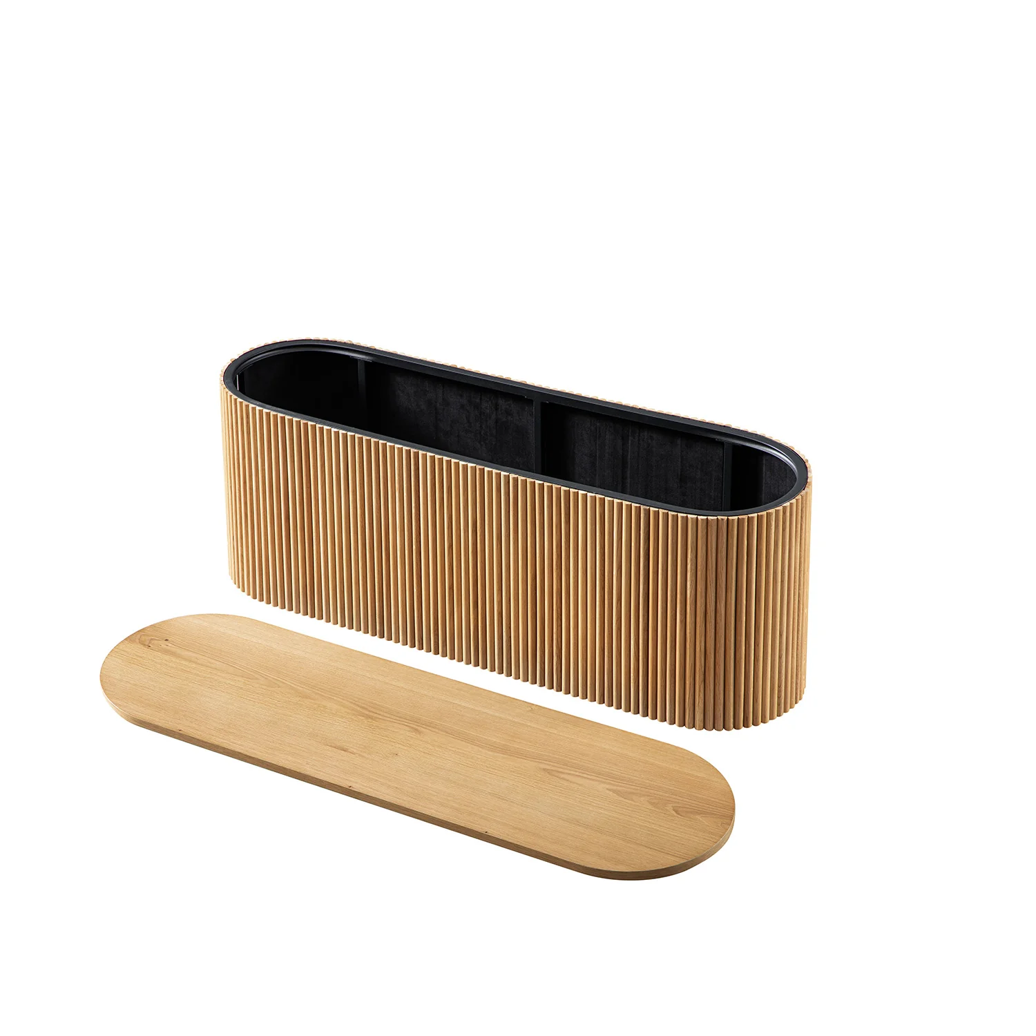 Maru Storage Ottoman Bench, Oak - Image 12
