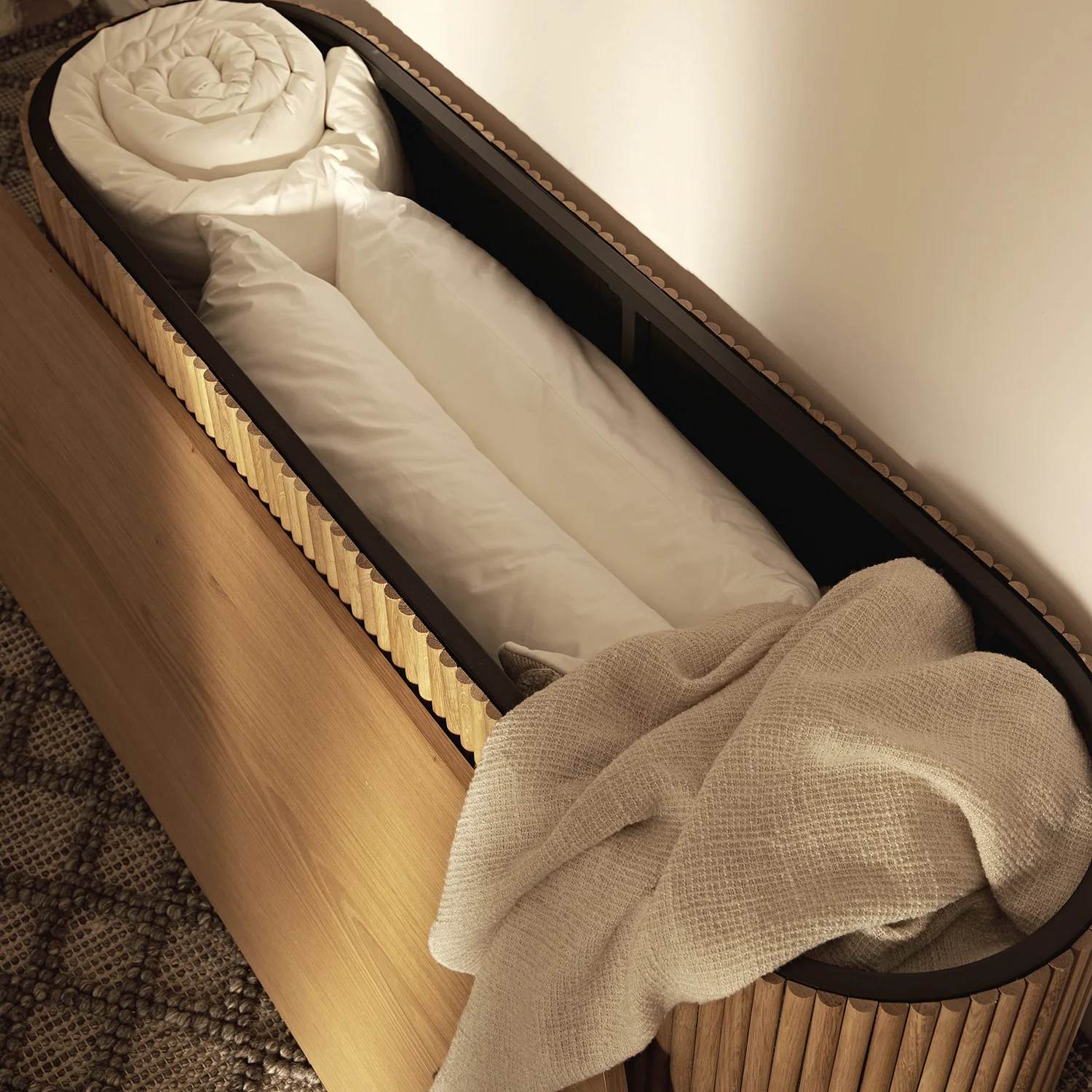 Maru Storage Ottoman Bench, Oak - Image 7