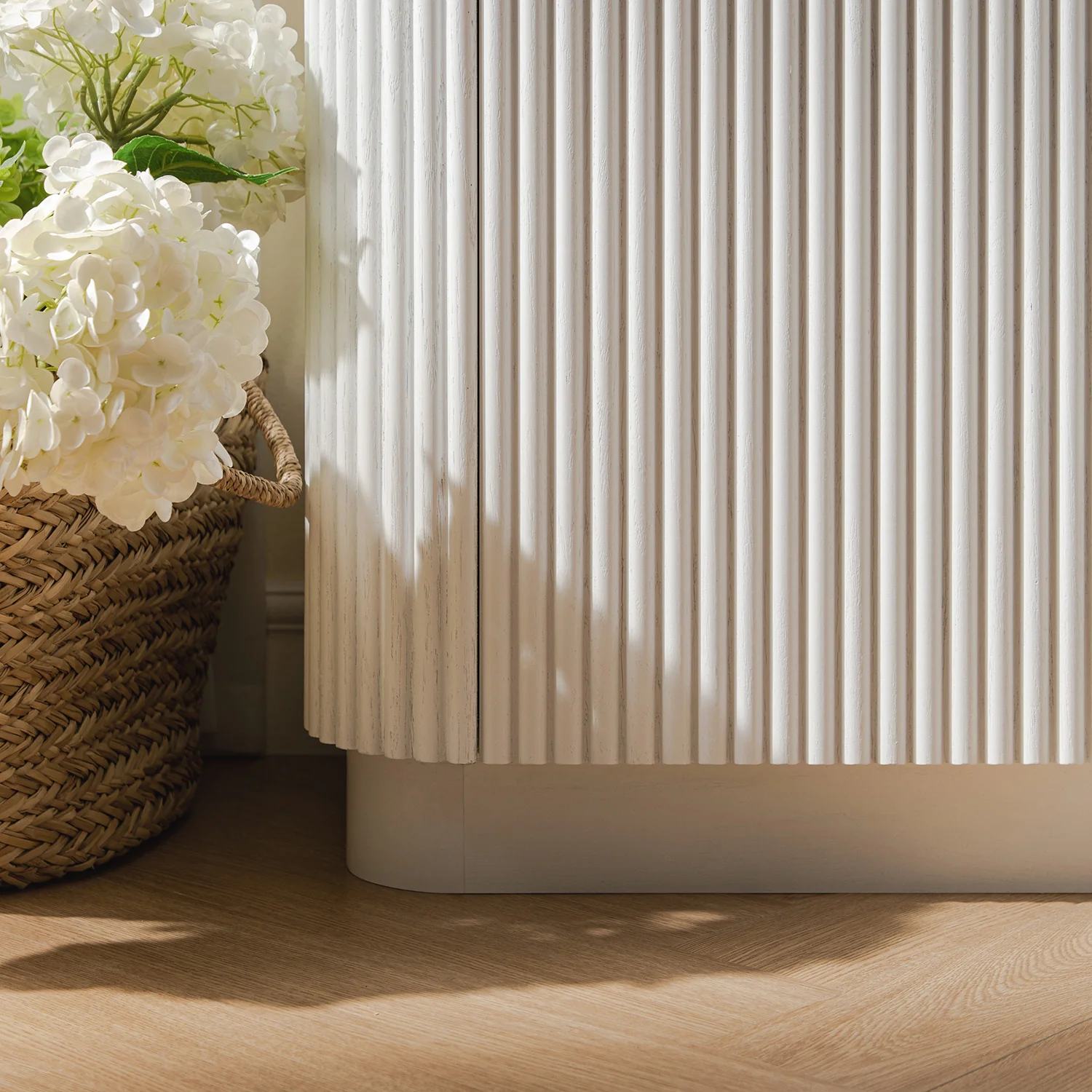 Maru Tall Cabinet, Washed White - Image 6