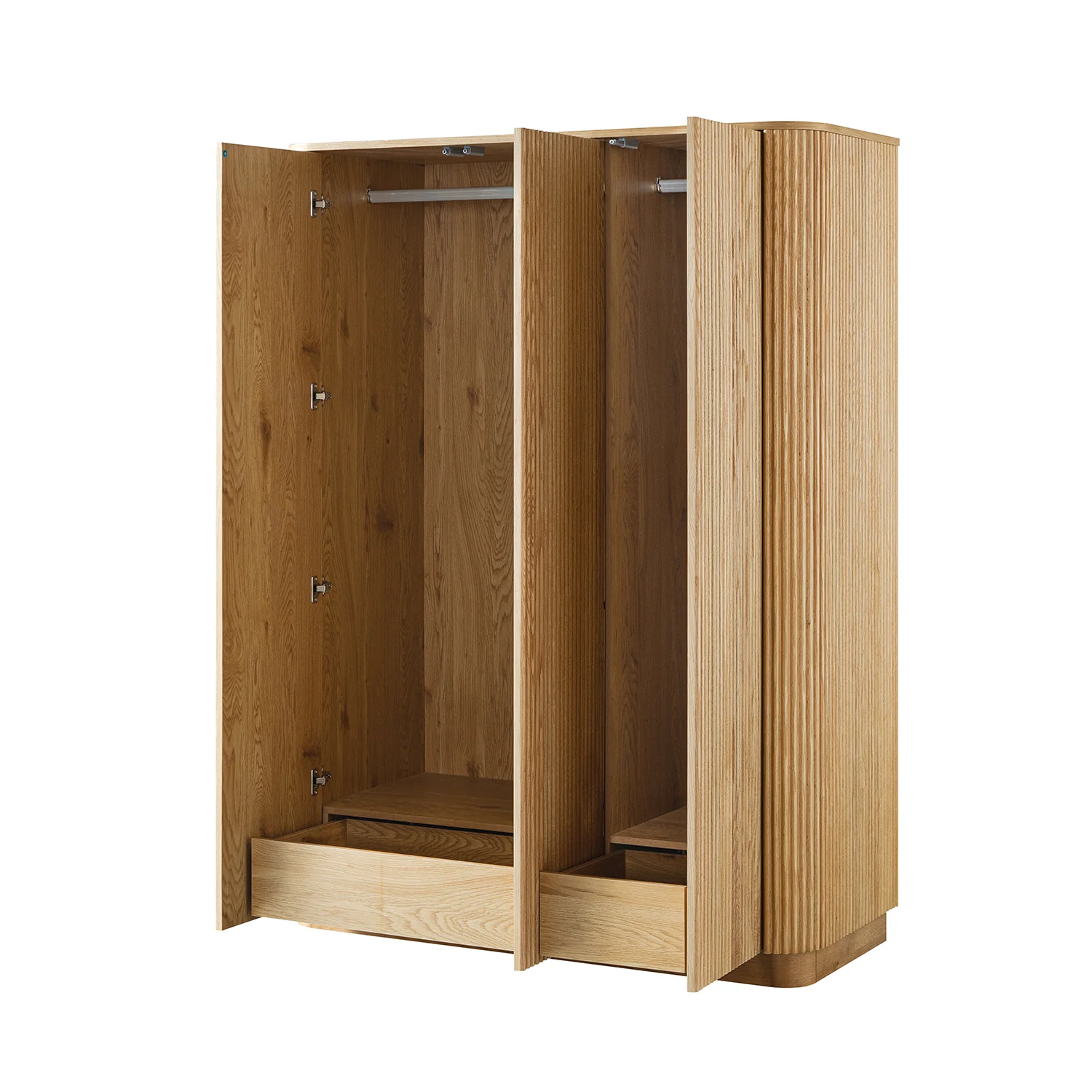 Maru Triple Wardrobe, Oak - Image 11