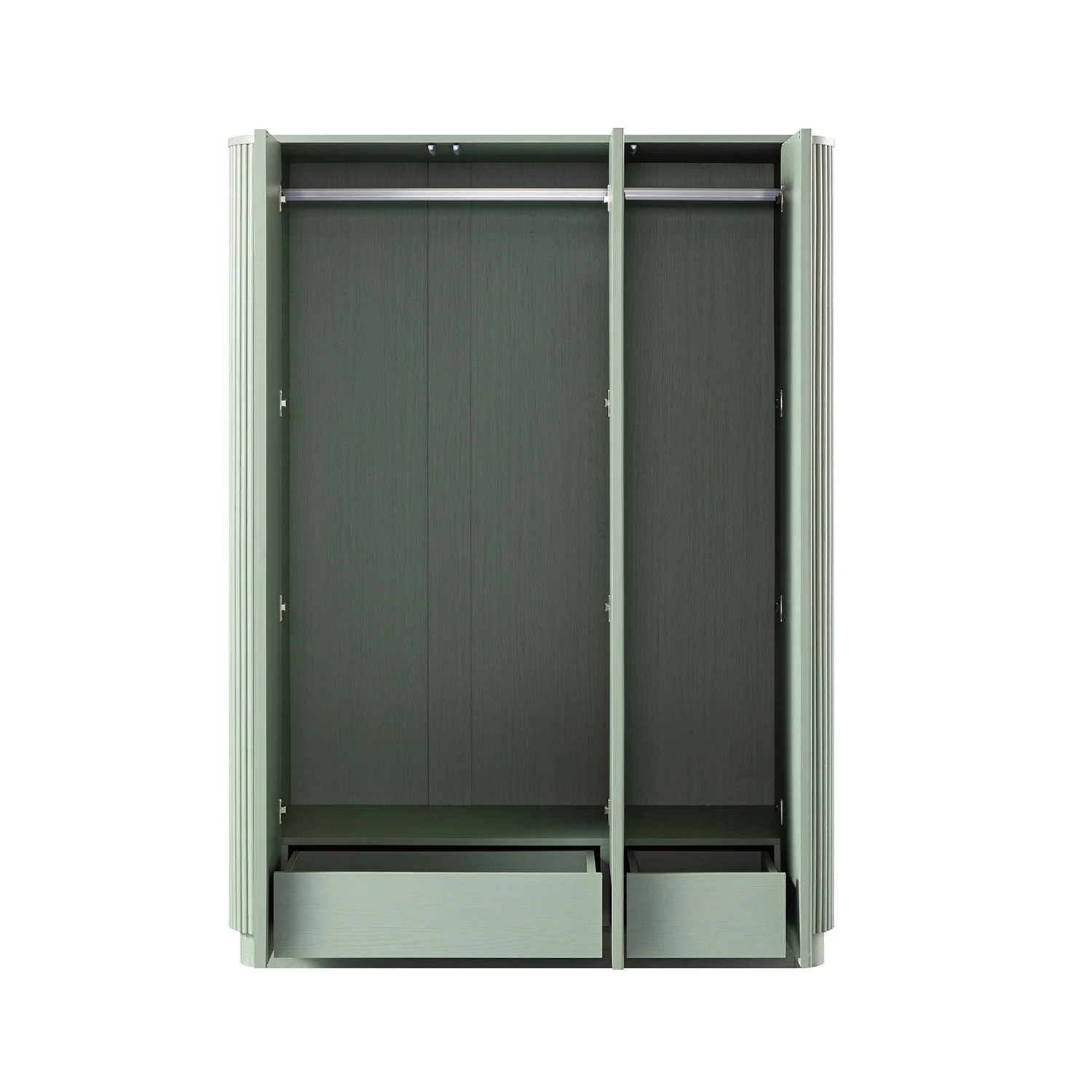 Maru Triple Wardrobe, Sage Green - Image 11