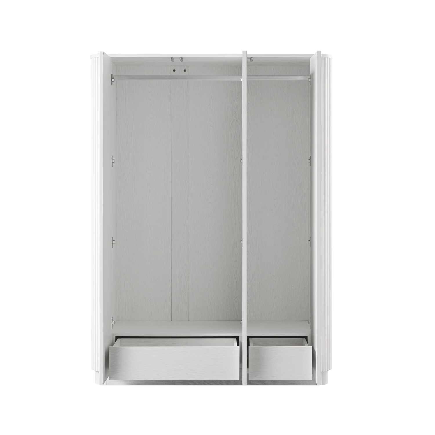 Maru Triple Wardrobe, Washed White - Image 11