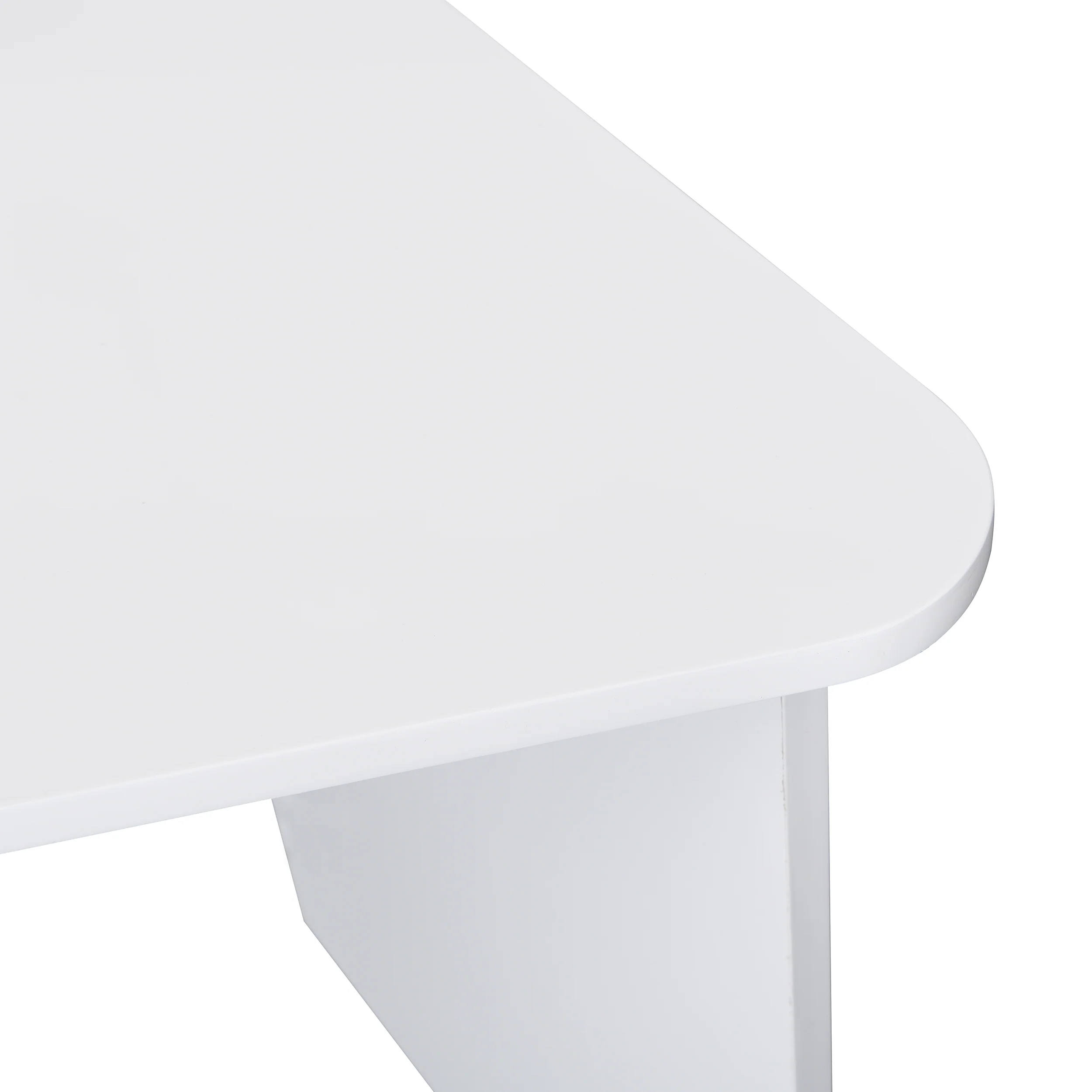 Mason White High Gloss Desk with Oak Effect Shelves - Image 8