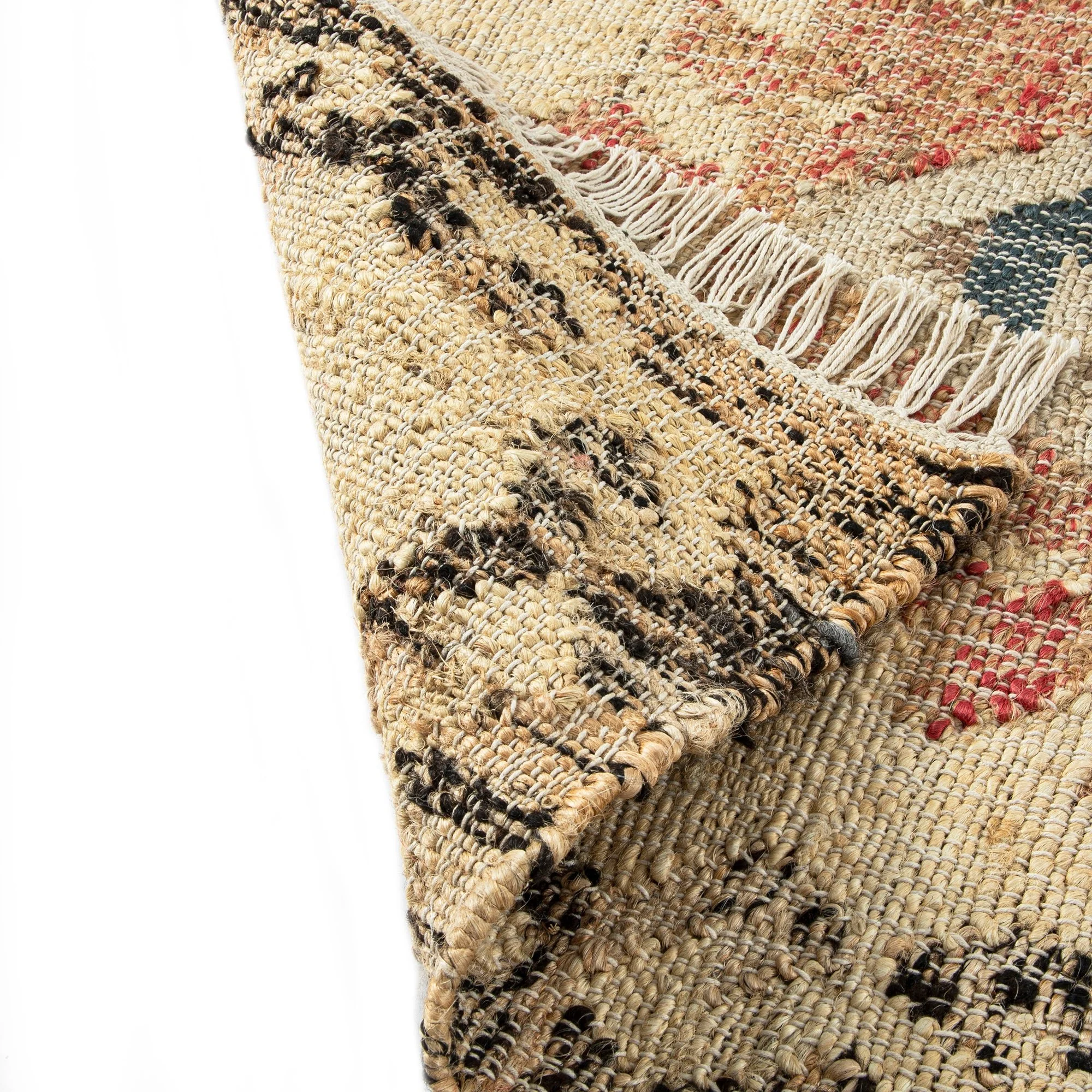 Matalya Kilim Handwoven Wool & Jute Cream Rug - Image 6