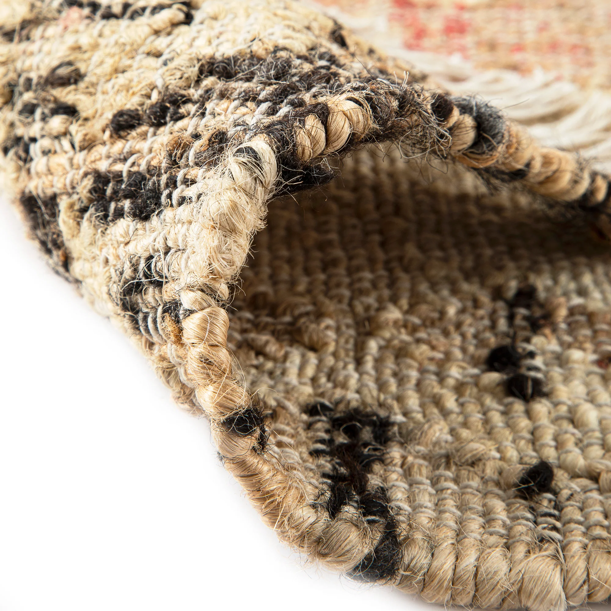 Matalya Kilim Handwoven Wool & Jute Cream Rug - Image 8