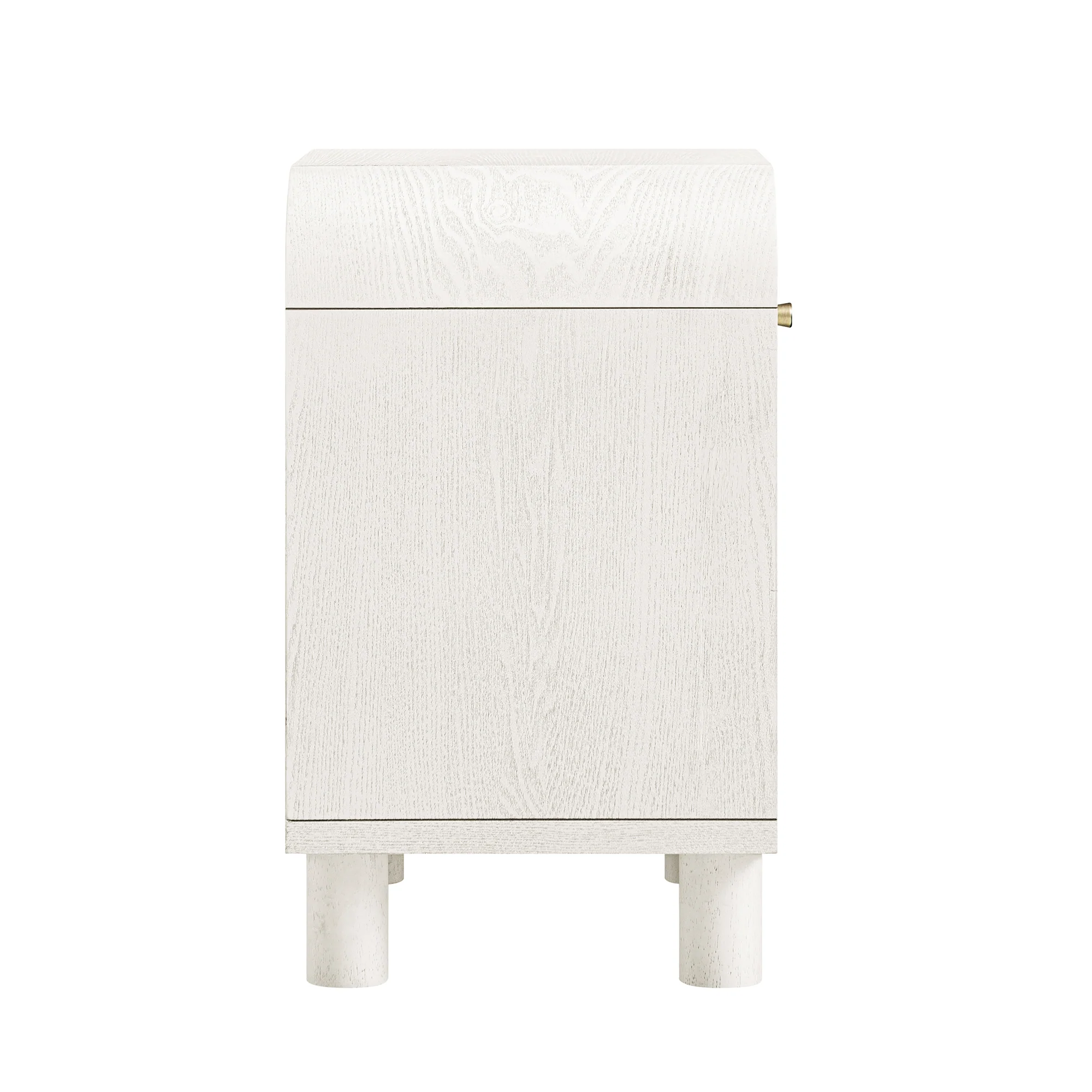 Maude 1 Drawer Bedside Table, Washed White Ash - Image 10