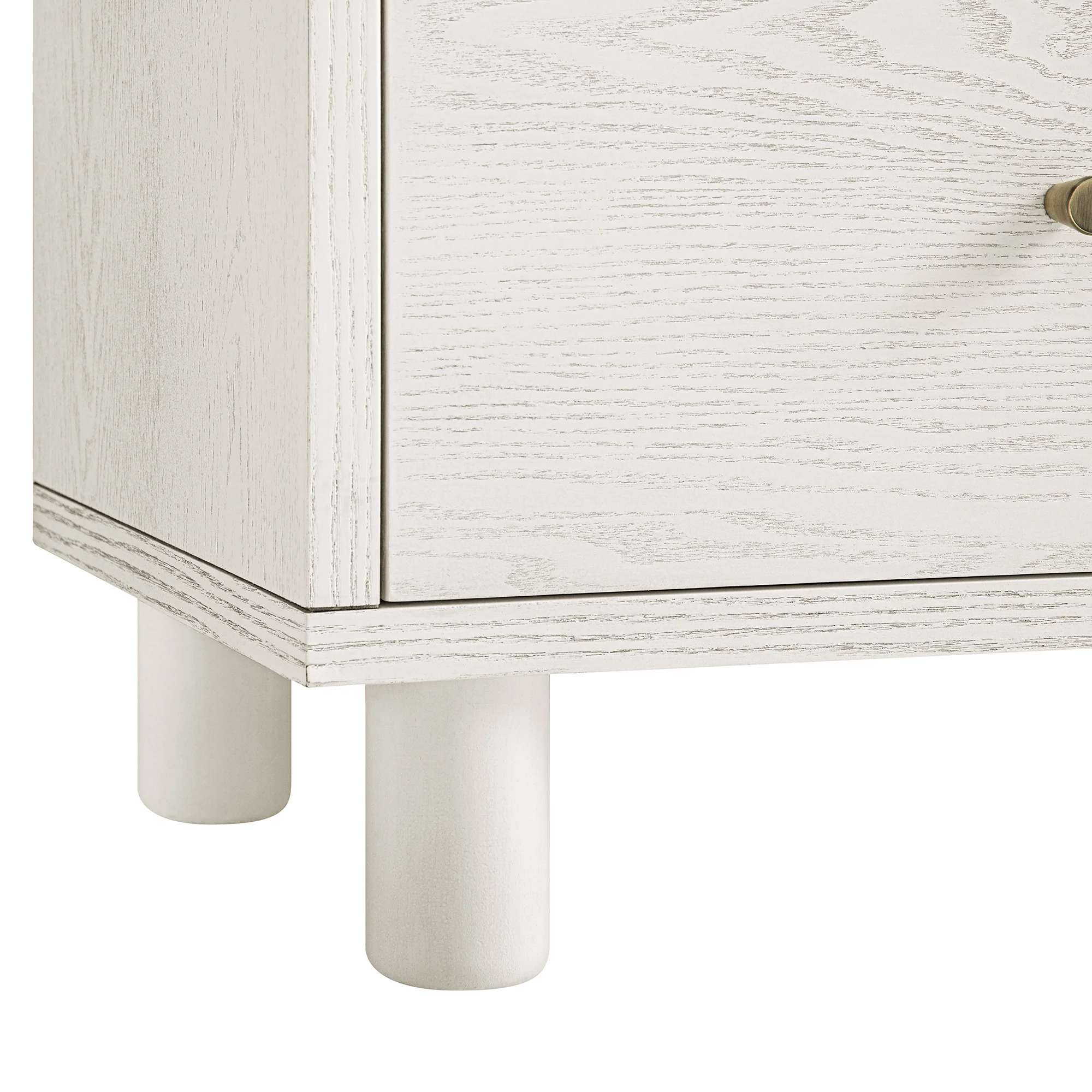 Maude 2 Drawer Bedside Table, Washed White Ash - Image 14