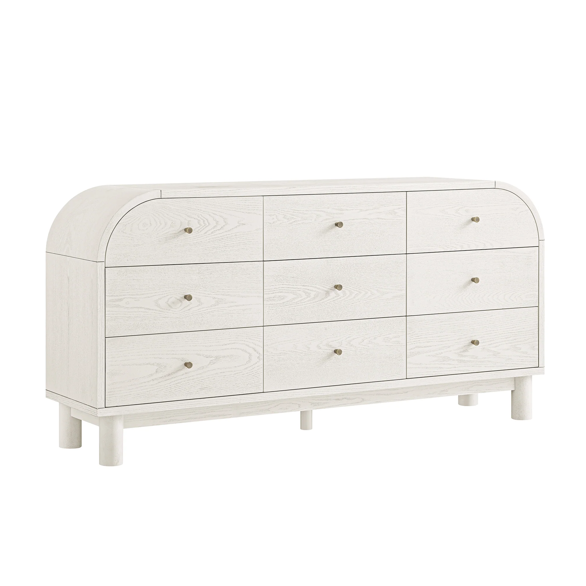 Maude 9 Drawer Chest, Washed White Ash - Image 8