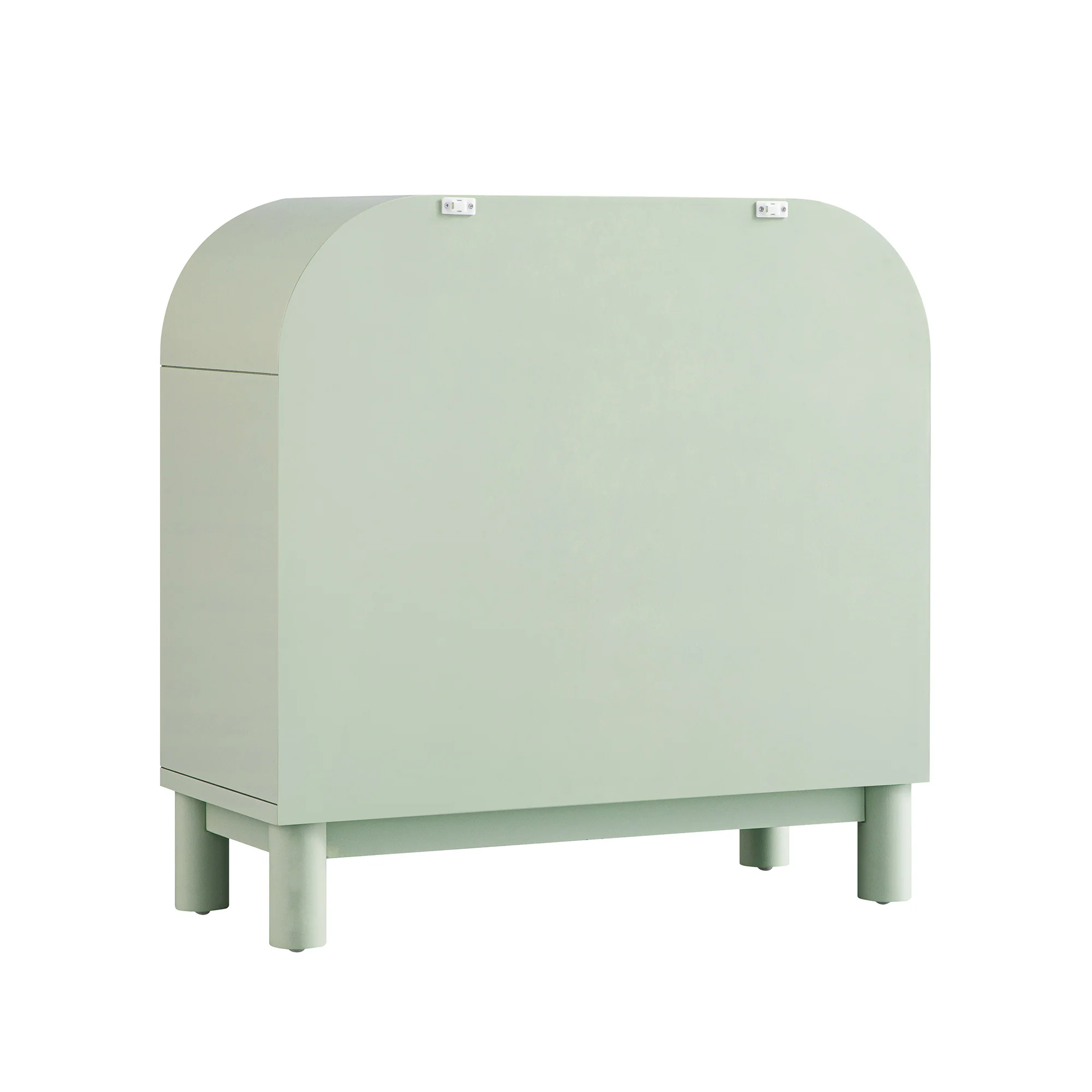 Maude Chest of 3 Drawers, Muted Pistachio Ash with Raffia - Image 11