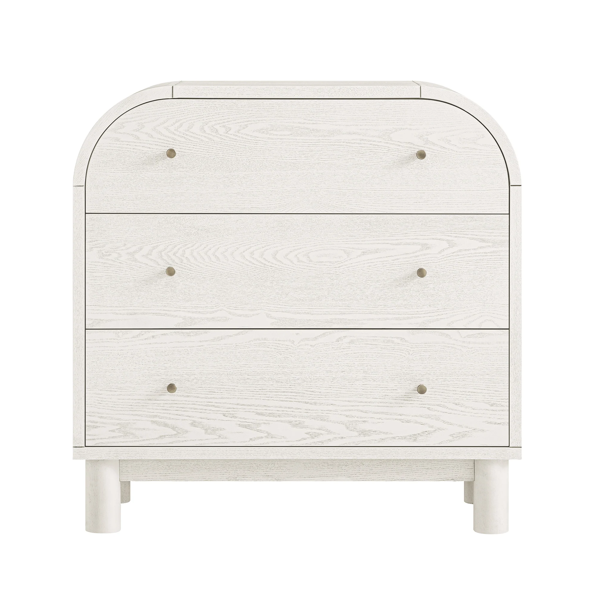 Maude Chest of 3 Drawers, Washed White Ash - Image 6