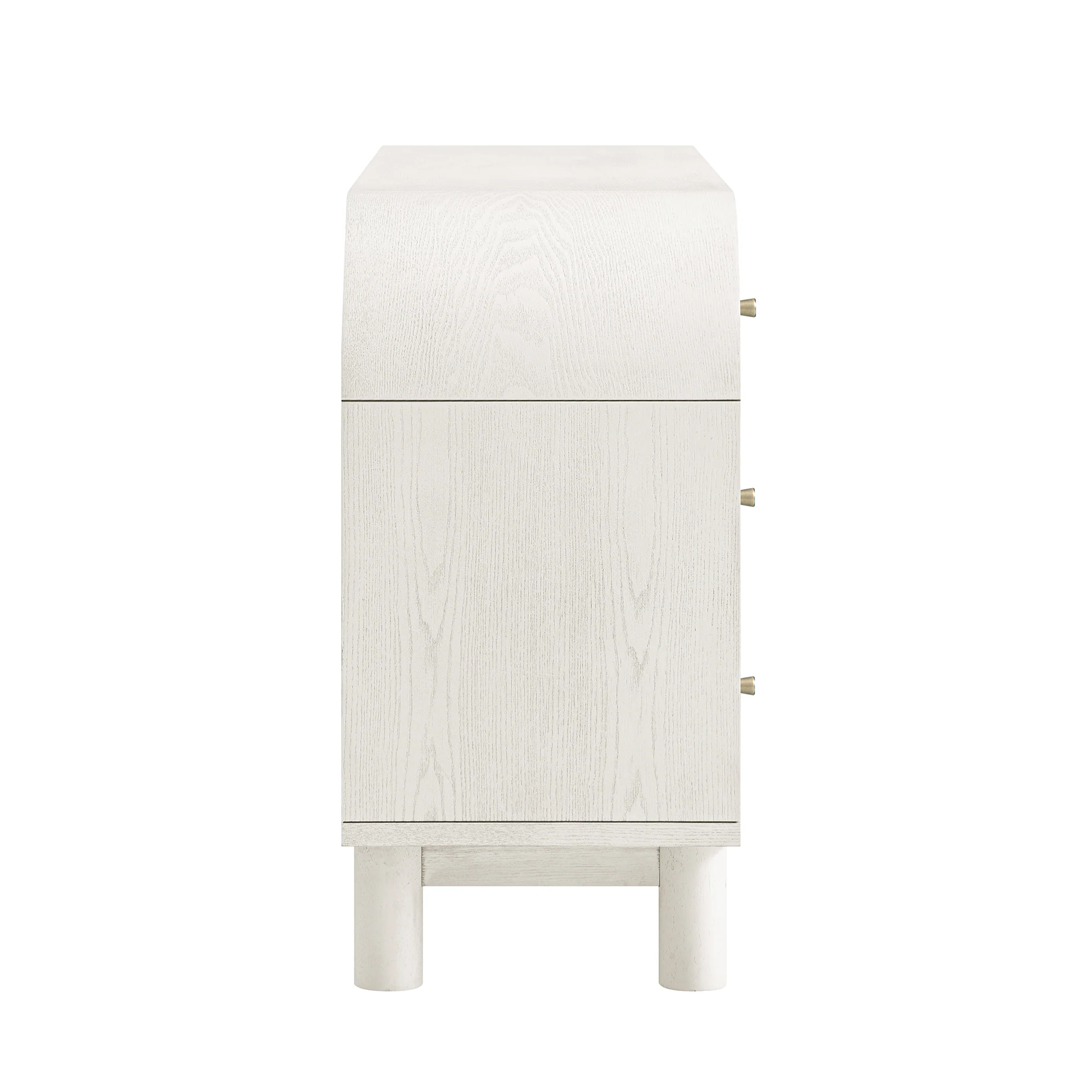 Maude Chest of 6 Drawers, Washed White Ash with Raffia - Image 10