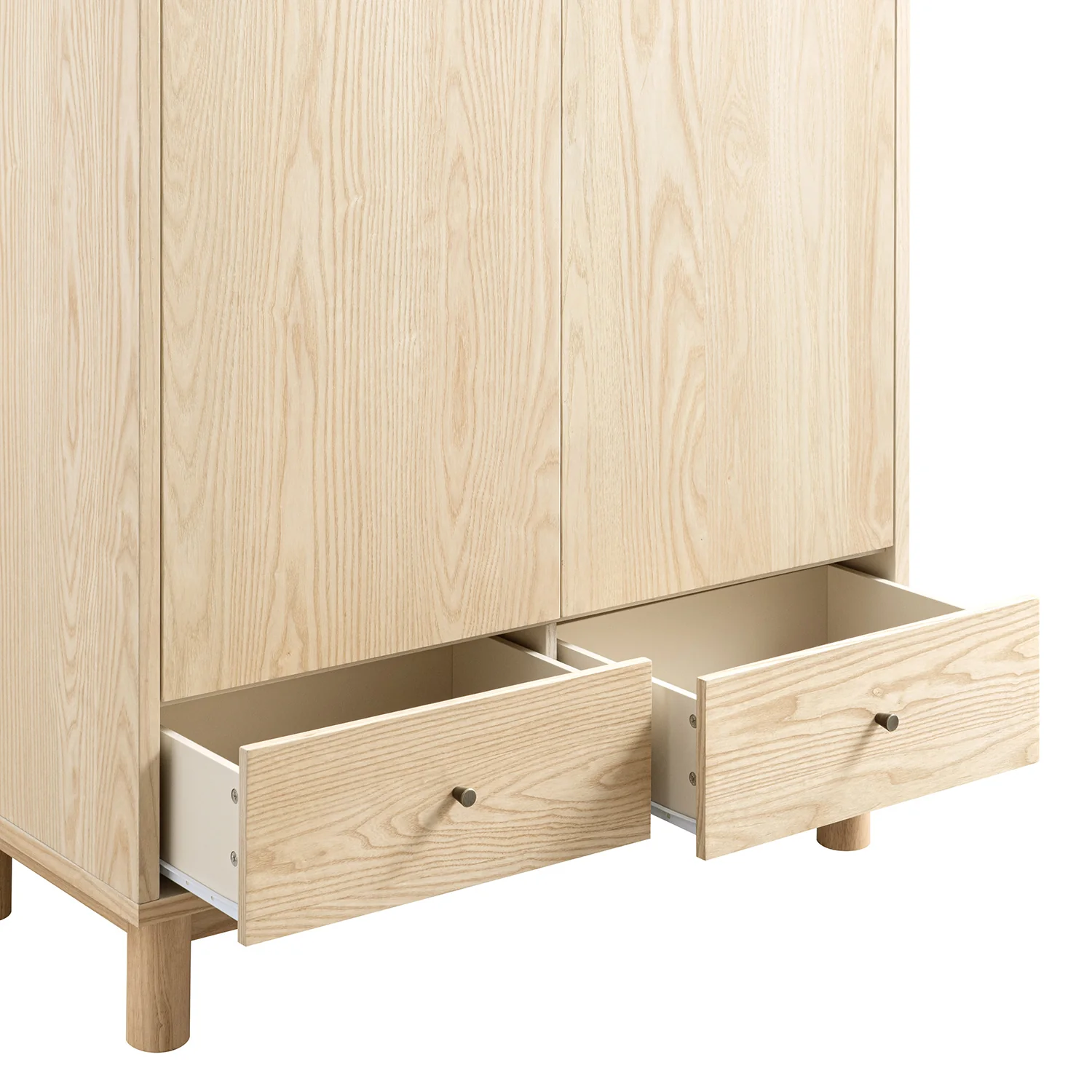 Maude Double Wardrobe, Natural Ash - Image 15