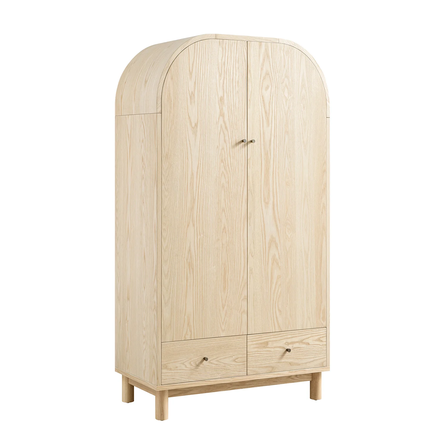 Maude Double Wardrobe, Natural Ash - Image 8