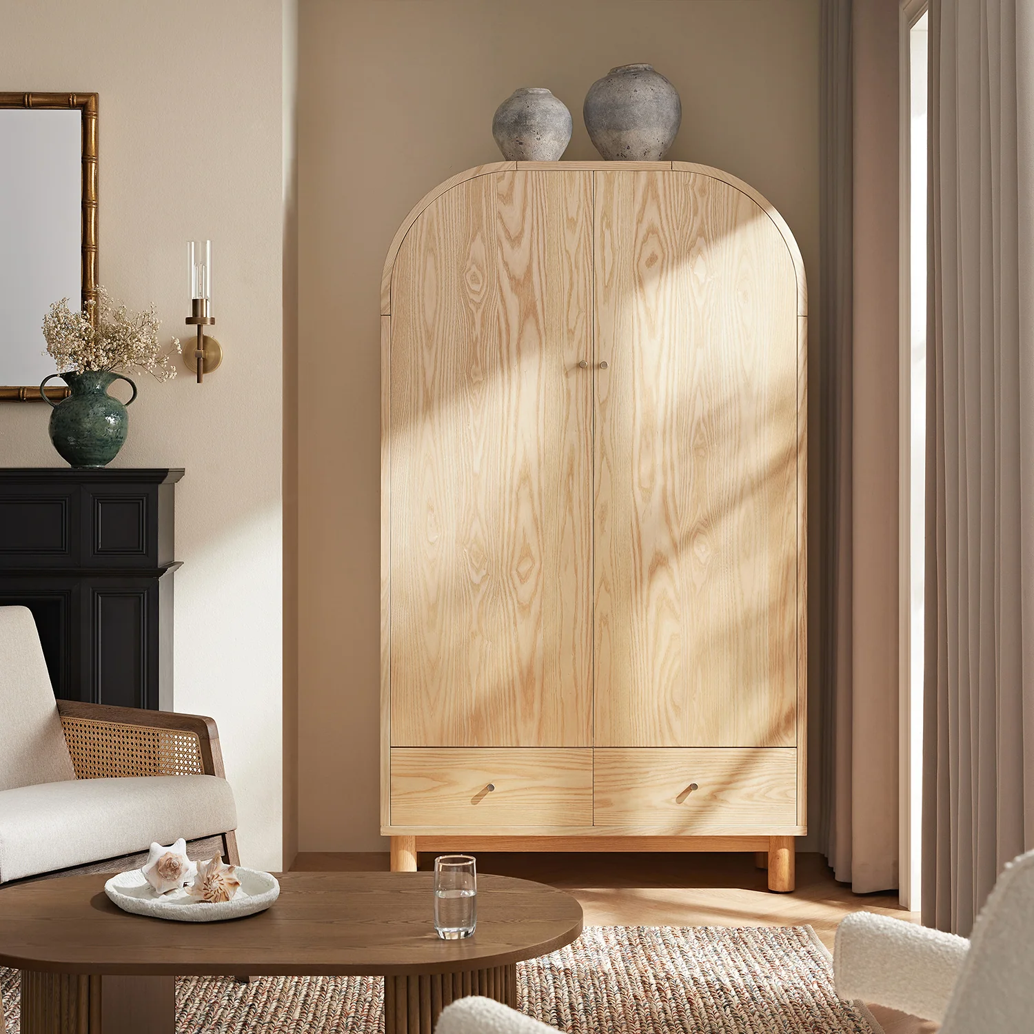 Maude Large Storage Cabinet, Natural Ash - Image 2