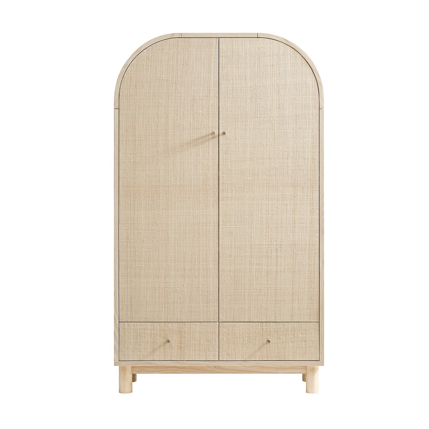 Maude Large Storage Cabinet, Natural Ash with Raffia - Image 8