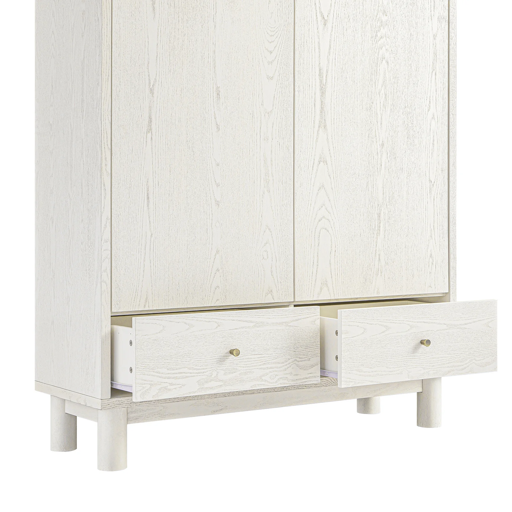 Maude Large Storage Cabinet, Washed White Ash - Image 15