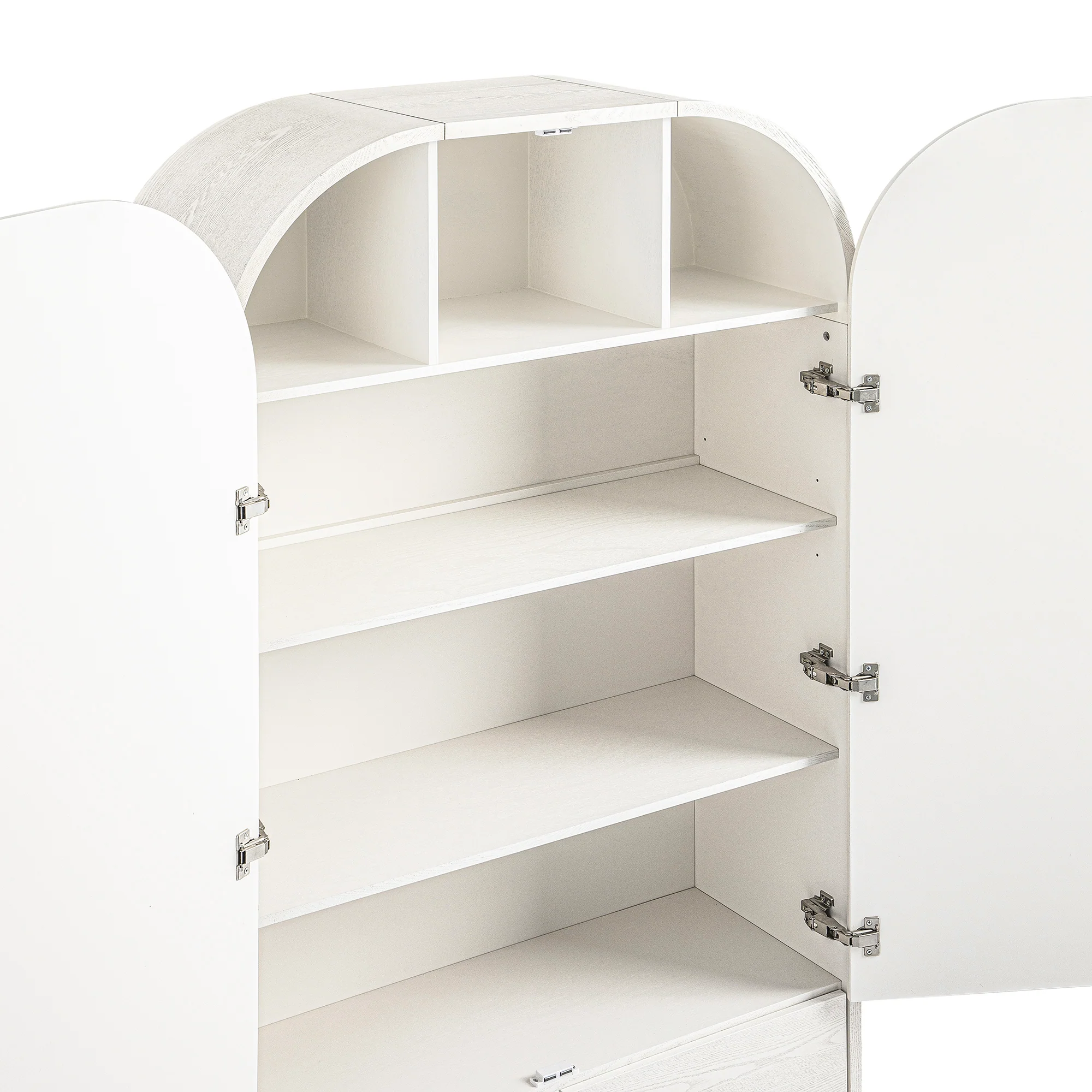 Maude Large Storage Cabinet, Washed White Ash - Image 16