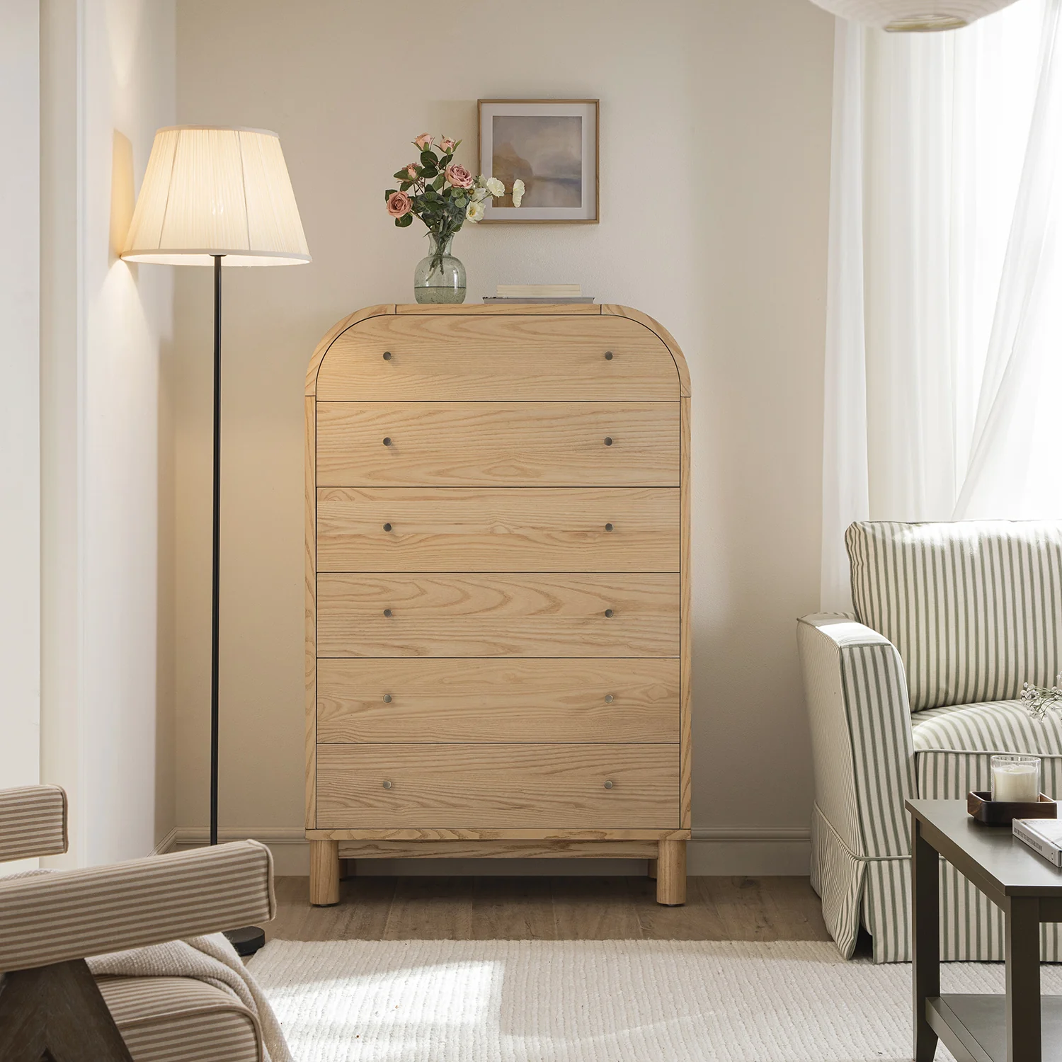Maude Tall Chest, Natural Ash - Image 2